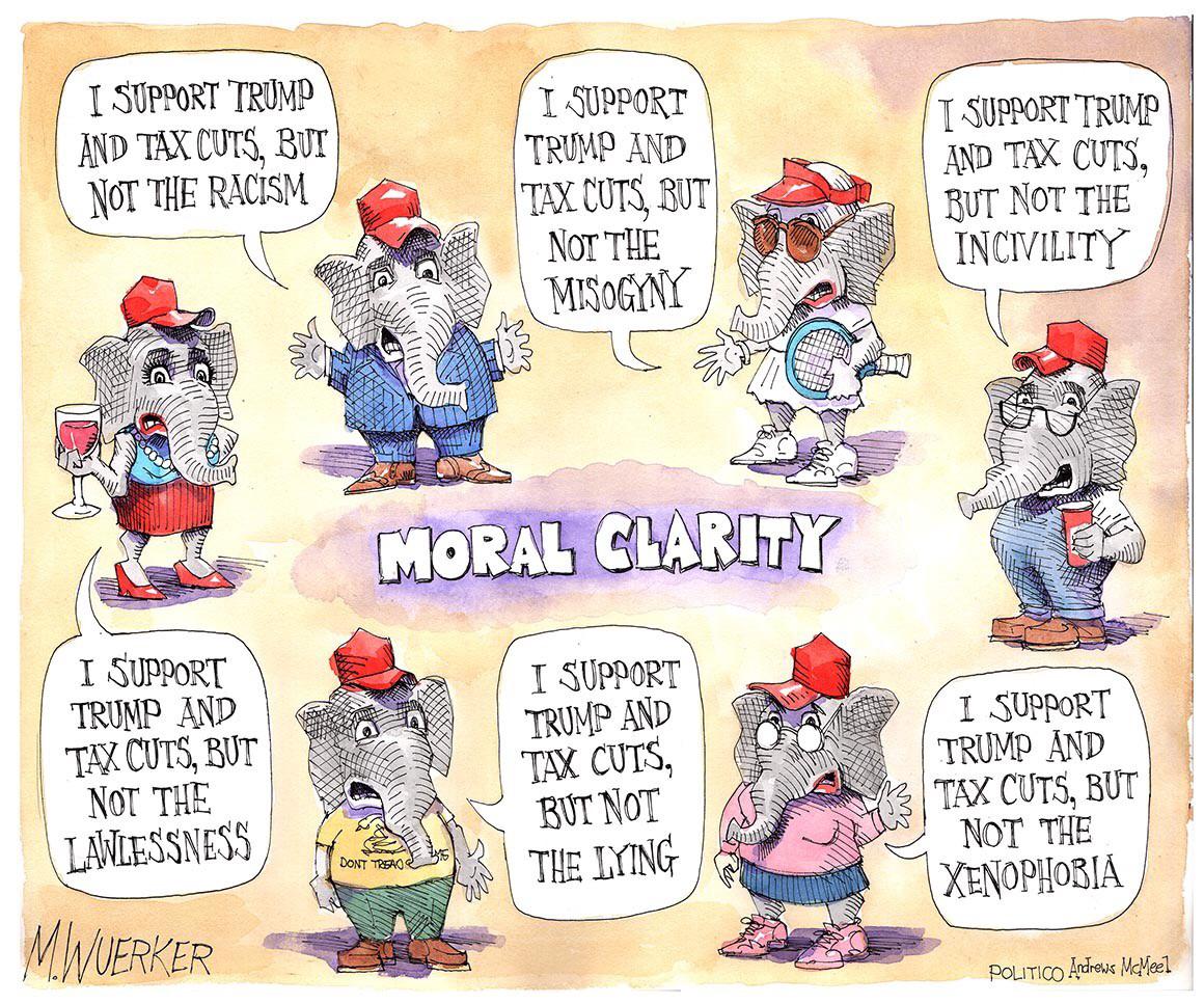 Moral Clarity by M. Wuerker r/politicalcartoons