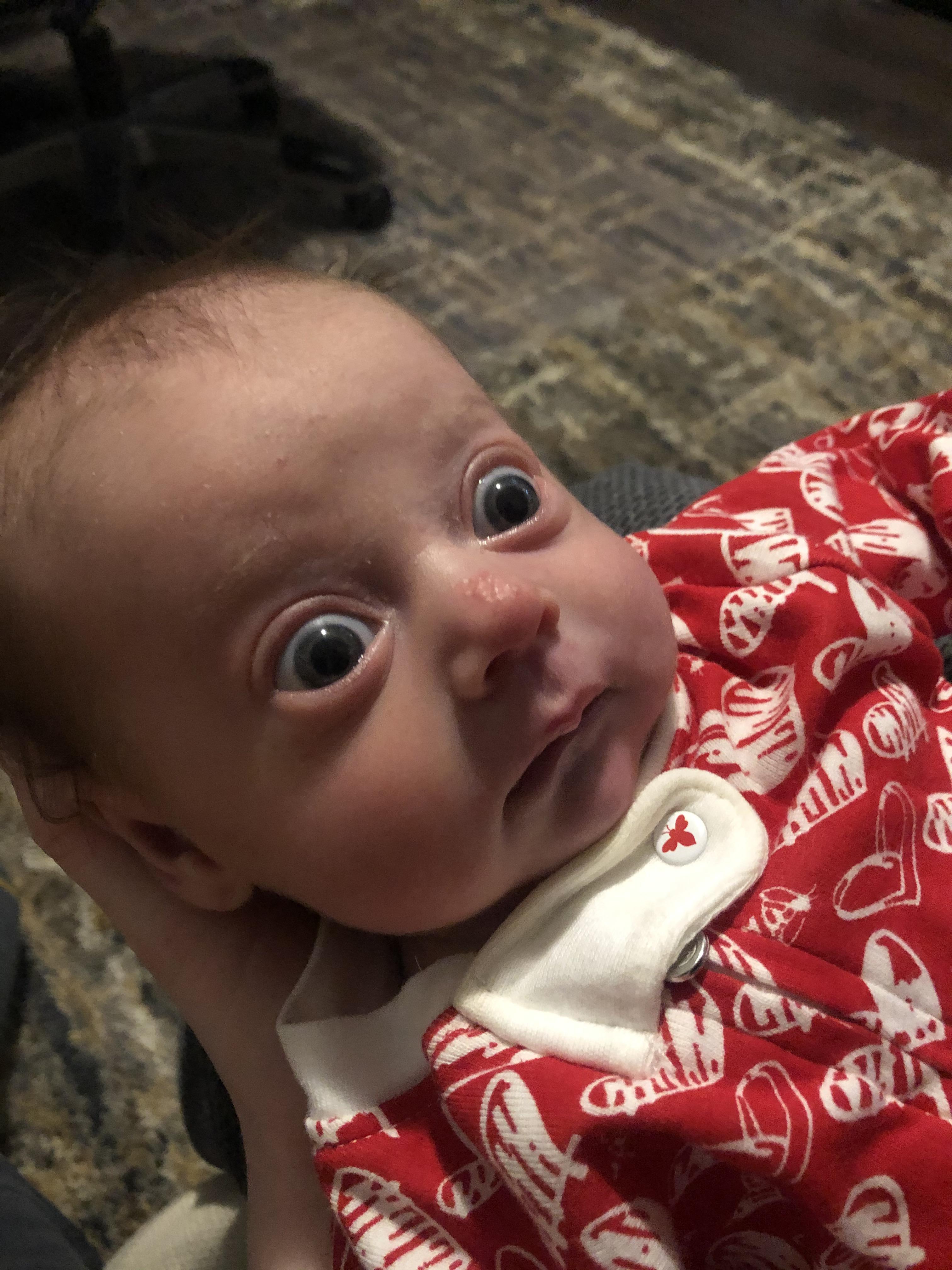 Out daughter has some big eyes to match her big personality. r/babies