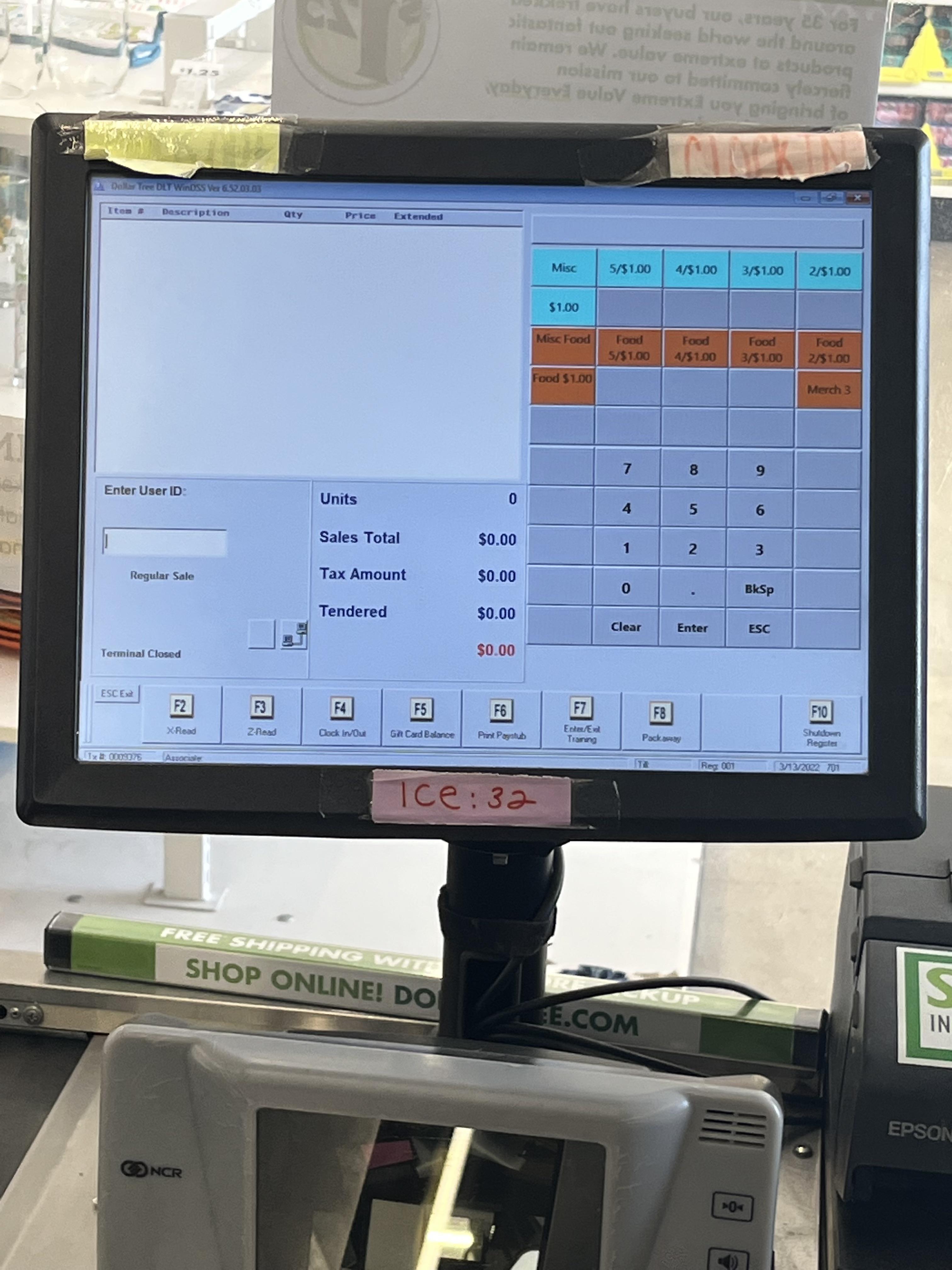This cash register from dollar tree still runs Windows 7