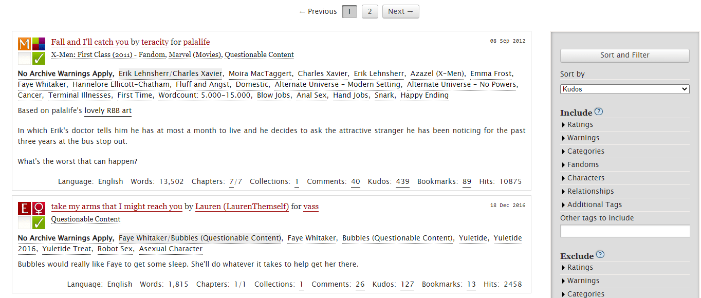 The most popular Questionable Content fic on AO3 is a crossover between