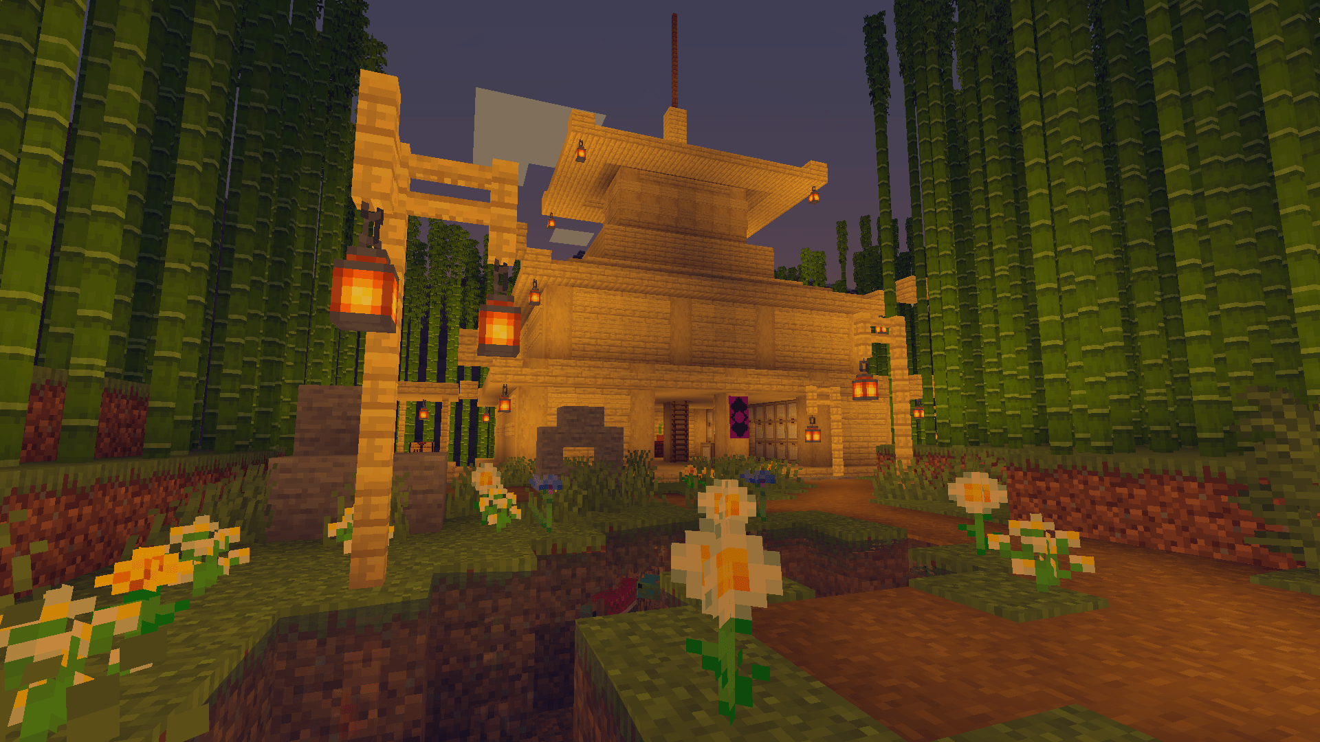 The Temple hidden in the bamboo forest r/Minecraft