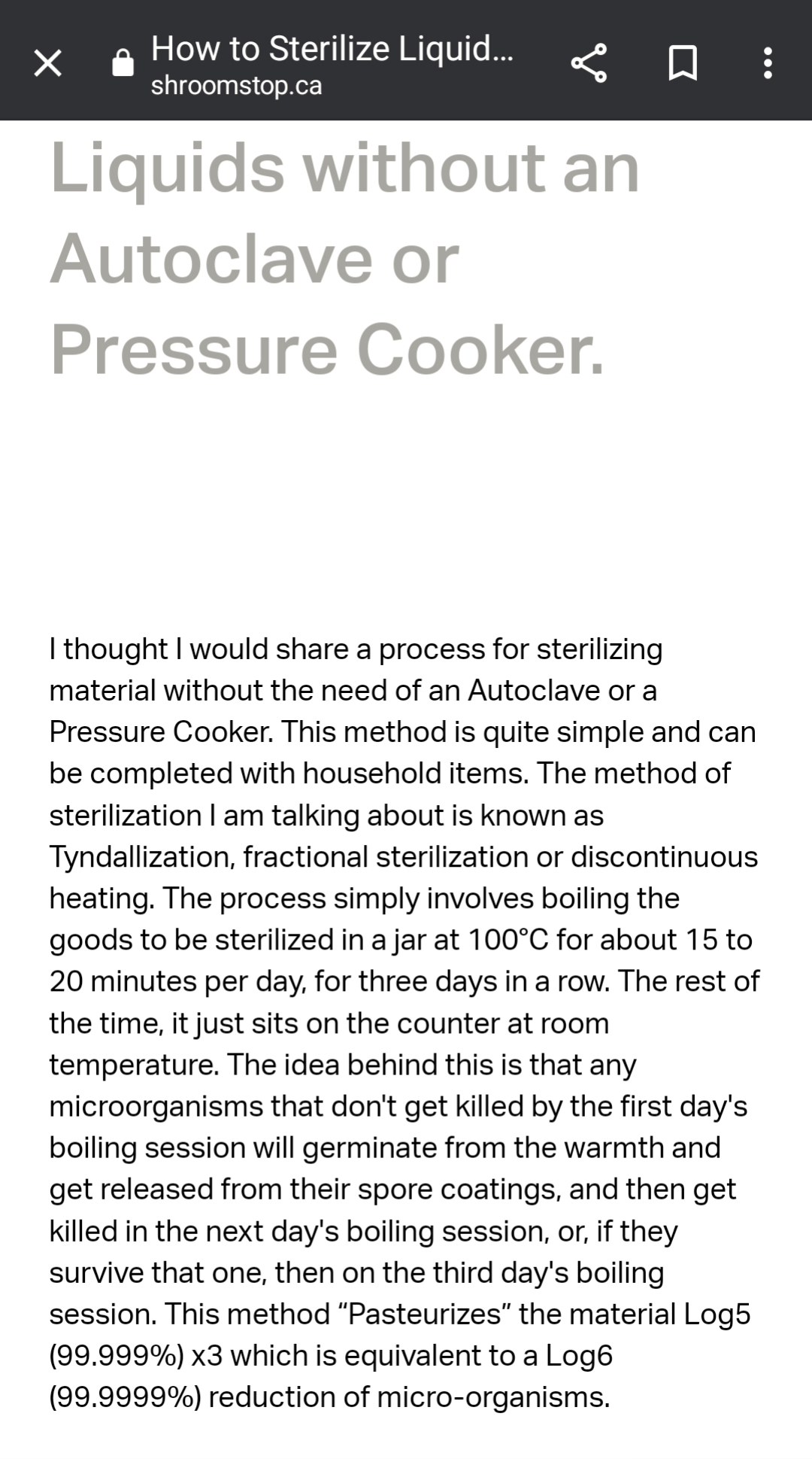 How is this technique for sterilization of LC and agar solutions