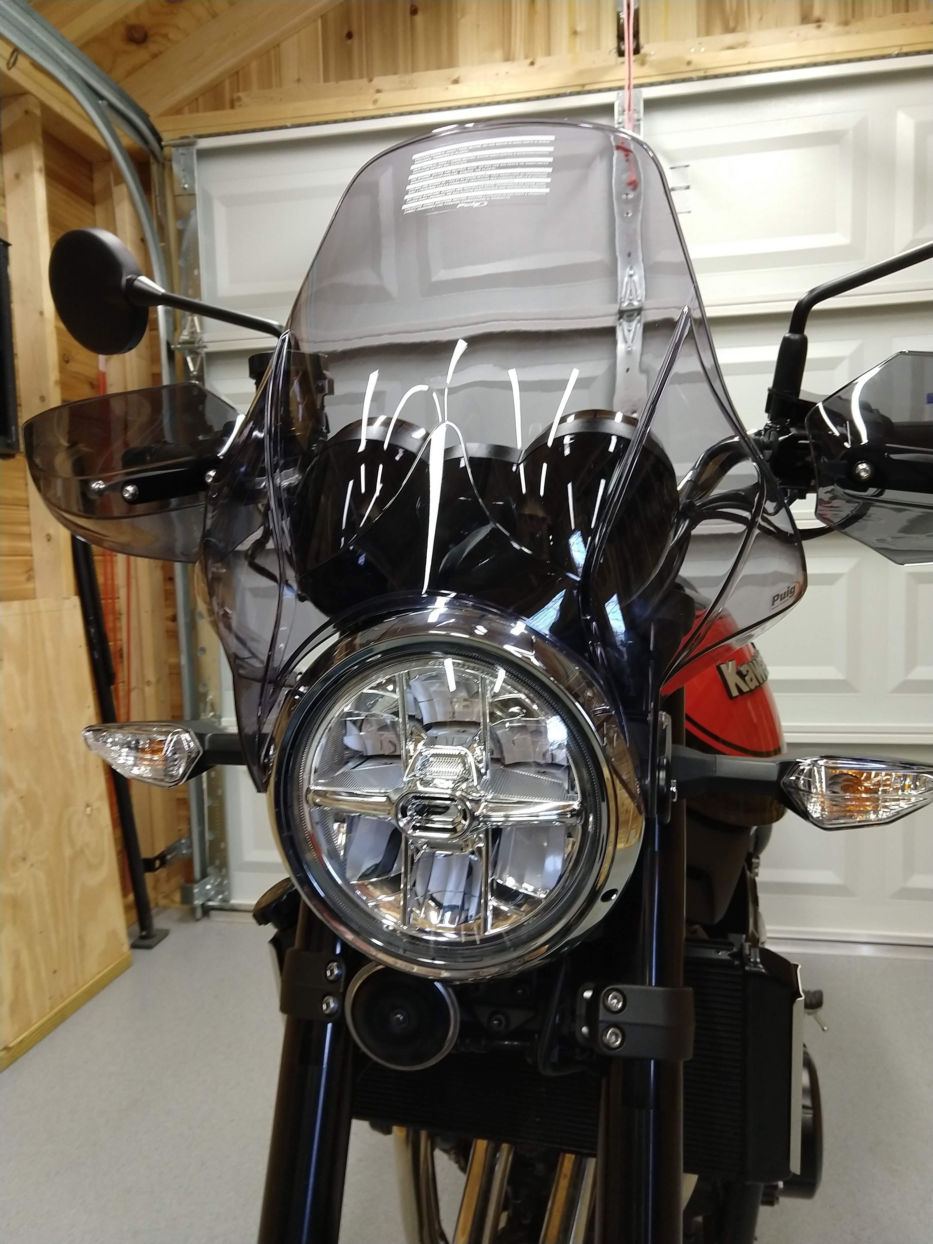 New hand guards and windscreen for the z900rs r/Kawasaki