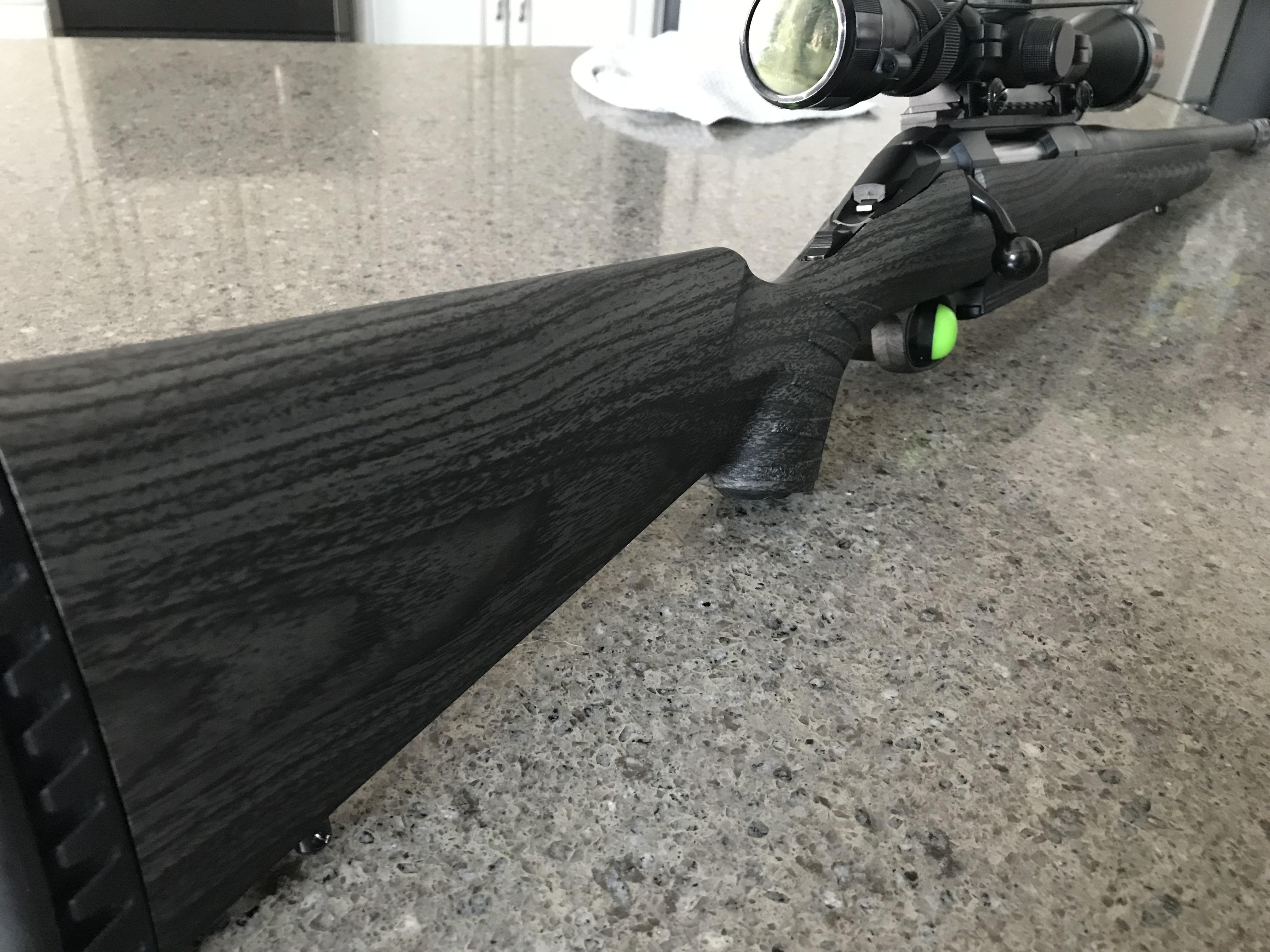 Ruger American 450 bushmaster. I had the stock hydrodipped. r/guns