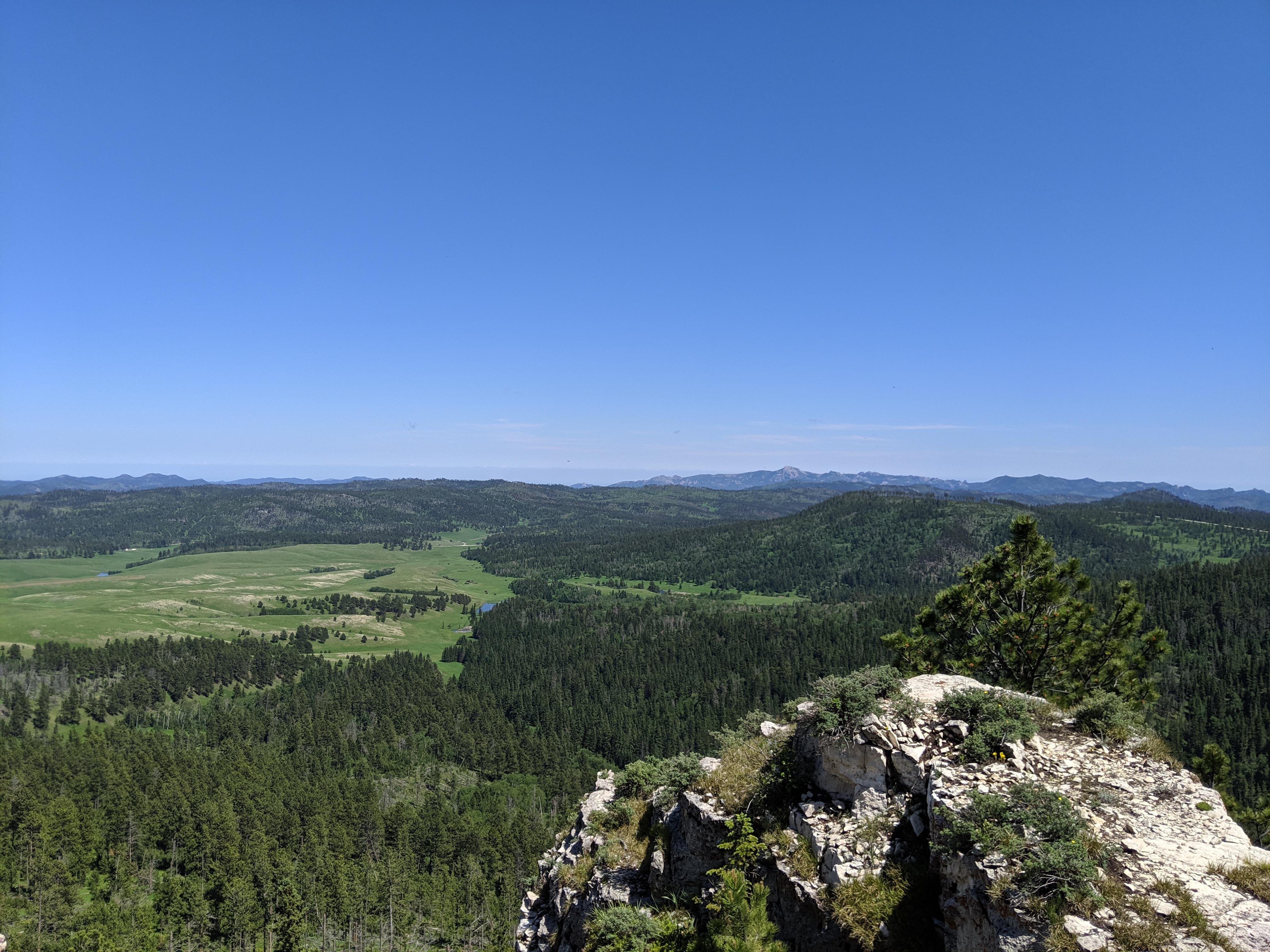 view of Black Hills wilderness from Green Mountain r/SouthDakota