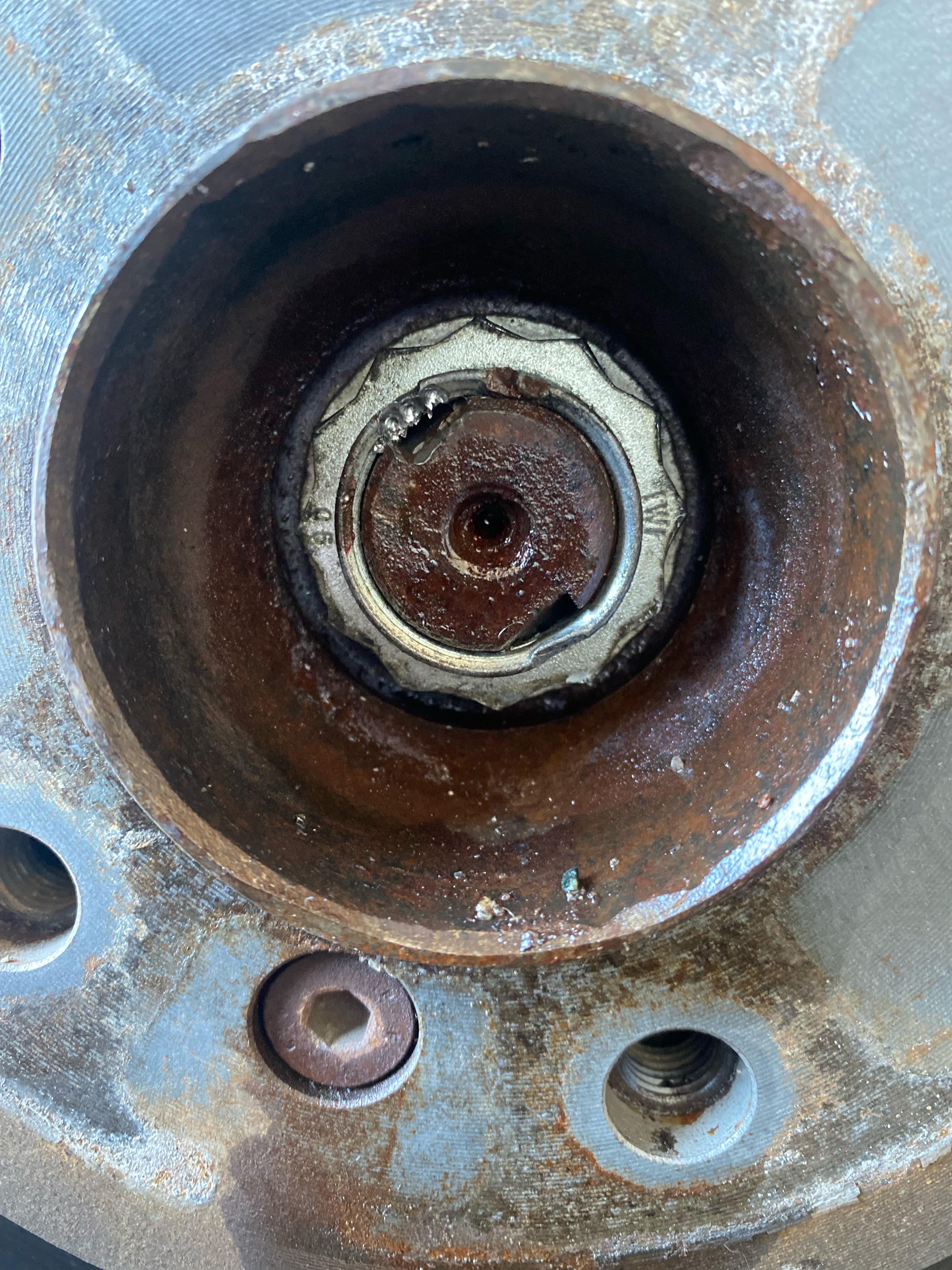 Replacing the axle and having trouble removing the axle nut. I don't