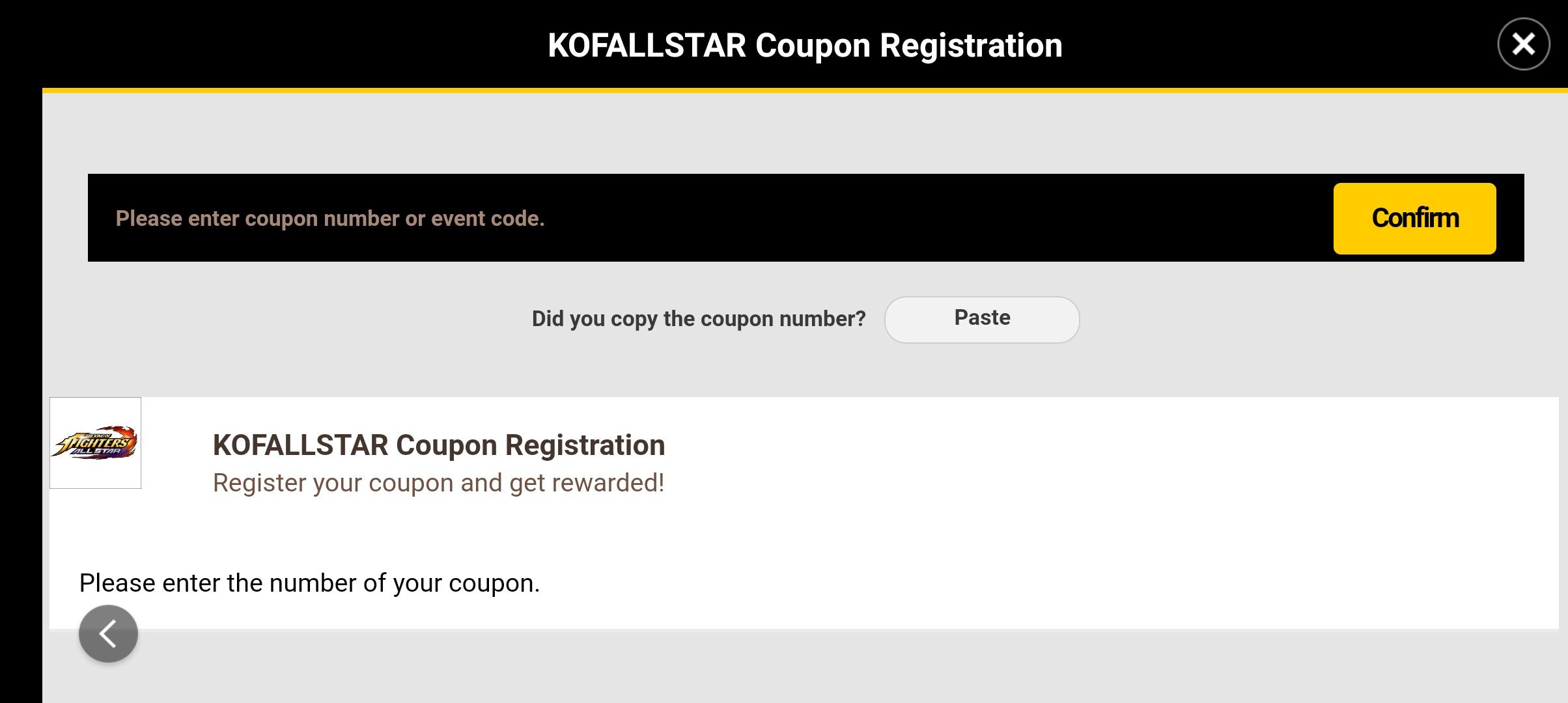 how to redeem that coupon registration r/KOFALLSTAR