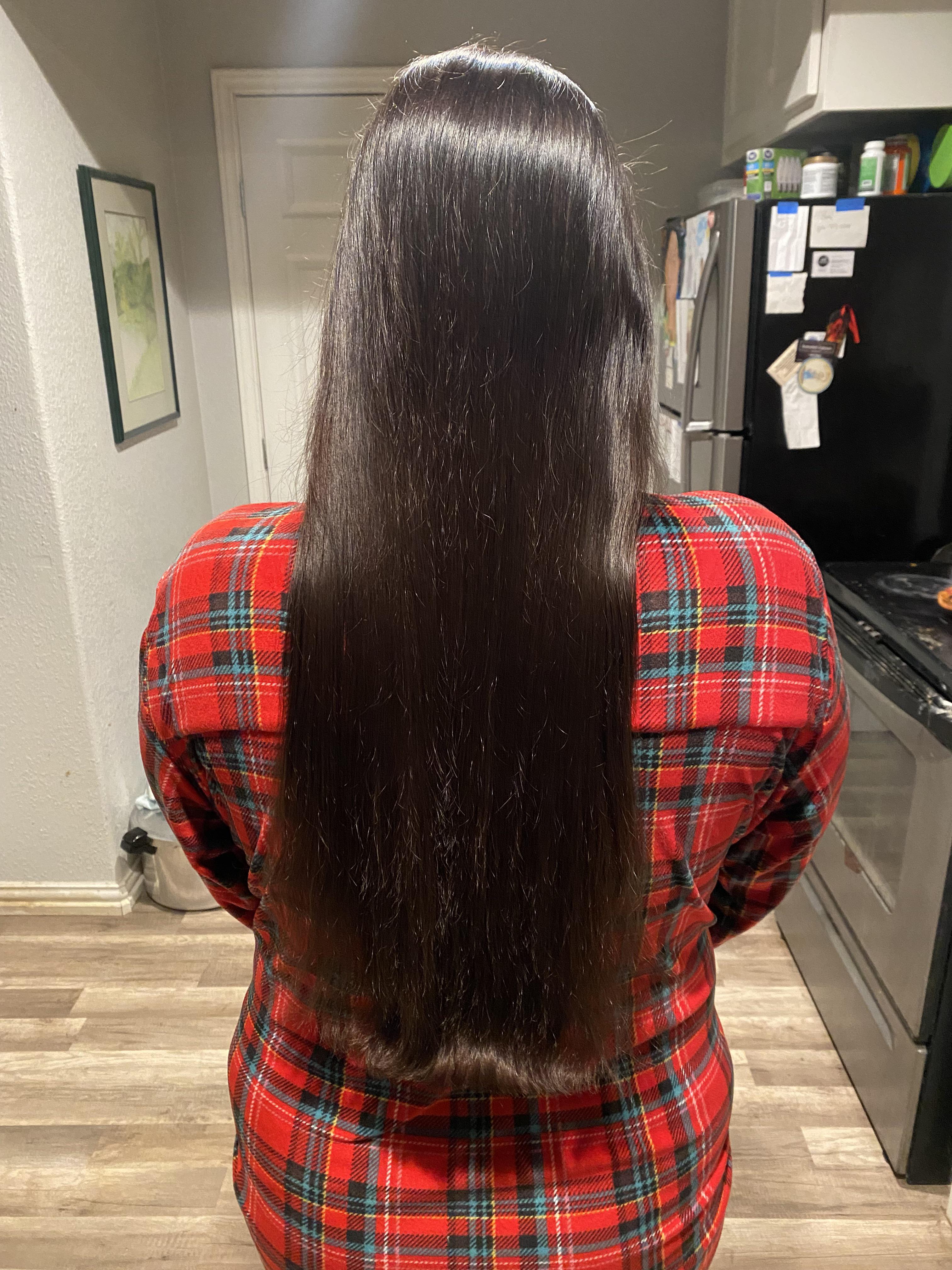 Rose, Marshmallow Root, and clove hair rinse results r/longhair