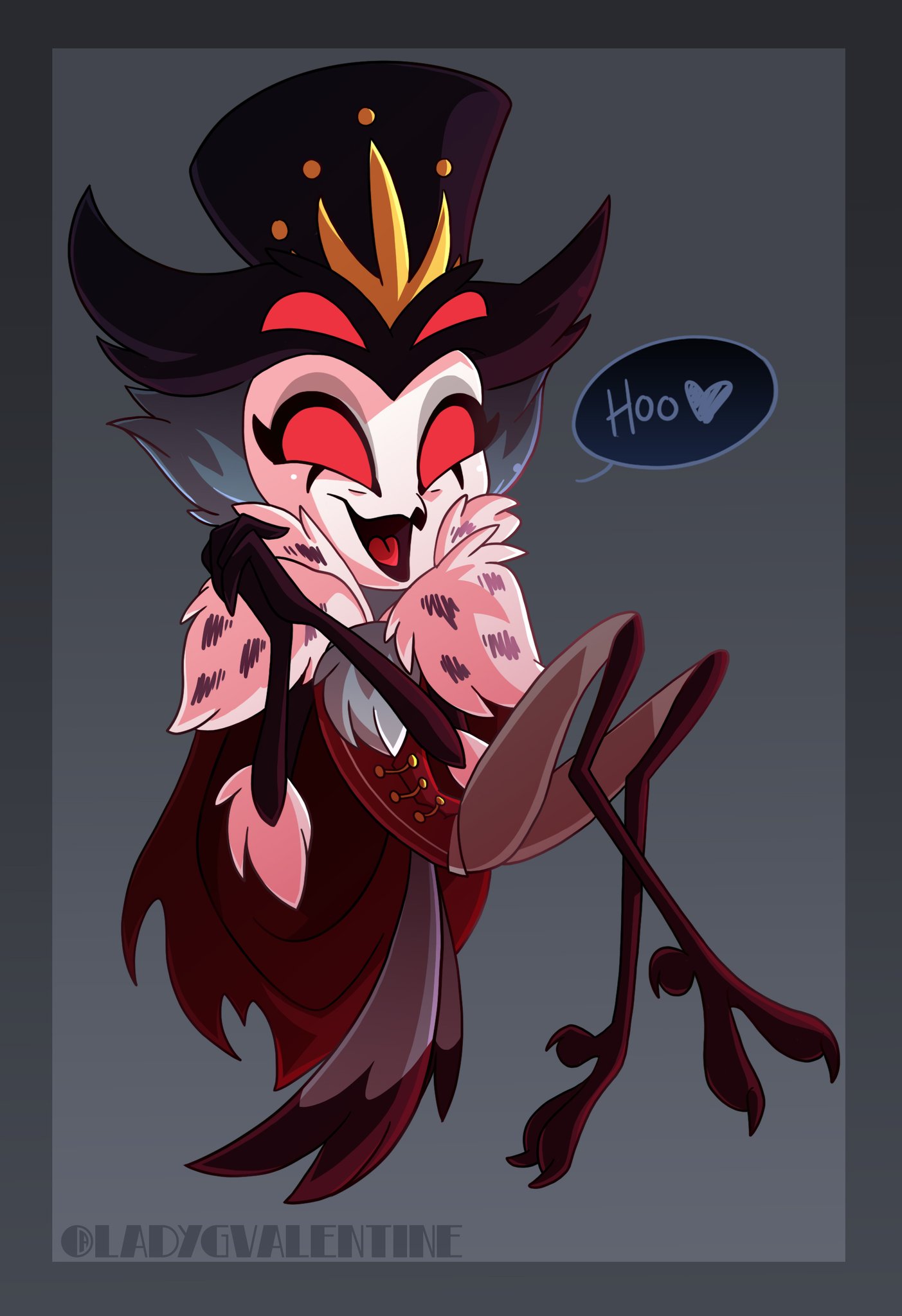 Chibi Stolas by LadyGValentine HelluvaBoss