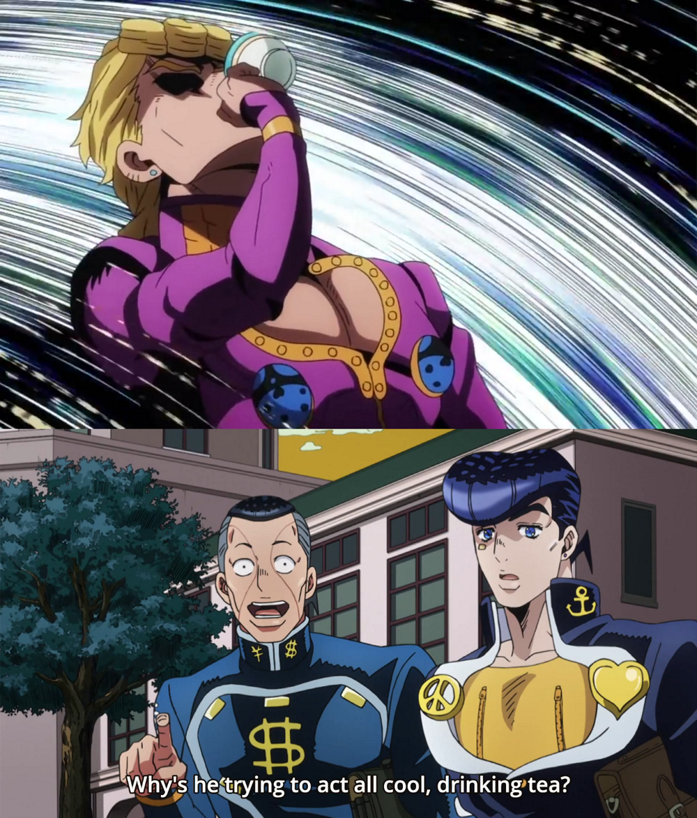 When you see memes of a crucial jojo scene but you have no context