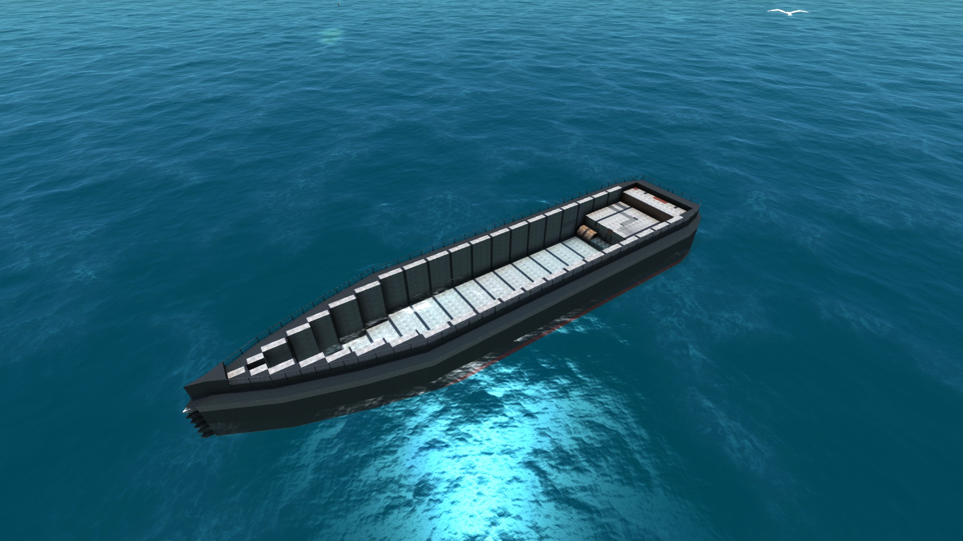 A concrete ship hull made using stone blocks r/FromTheDepths