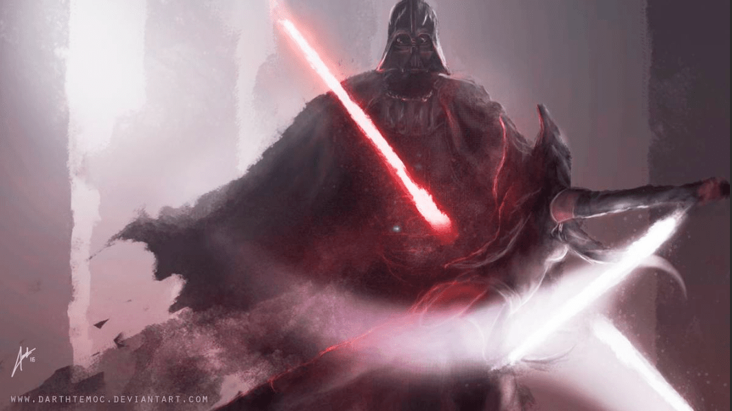 Darth Vader vs Ahsoka Tano. Art by DarthTemoc. r/StarWars