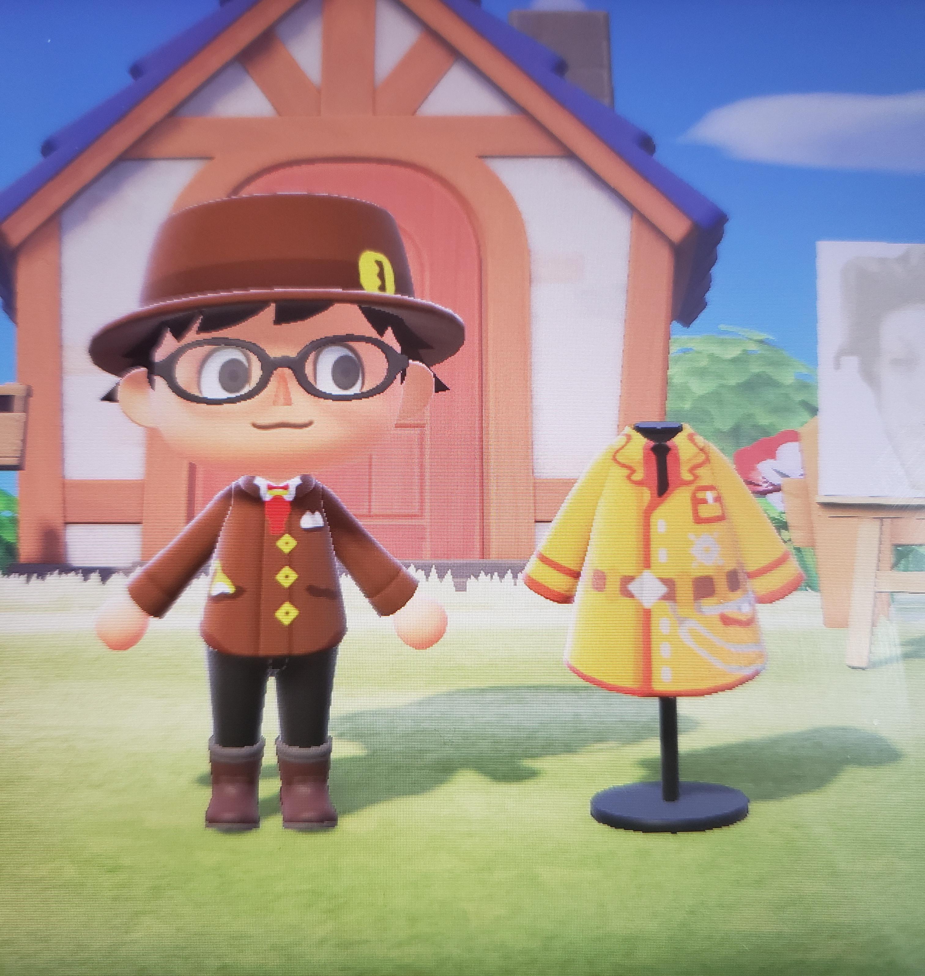 (OC)Updated! Pandora's Actor coat in animal crossing. Code to download