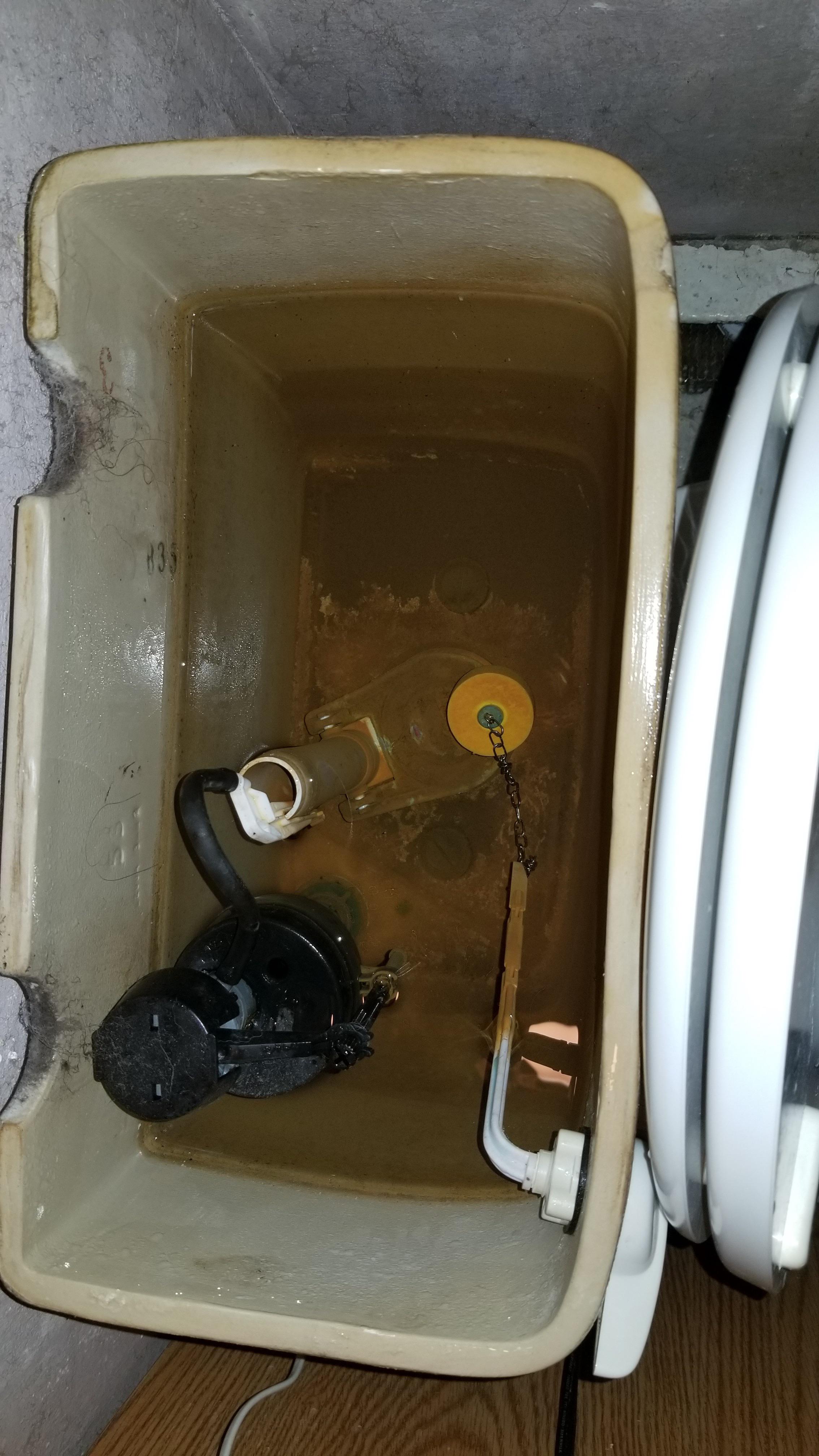 Slow Toilet flushLots of sediment in my tank. Does my water line