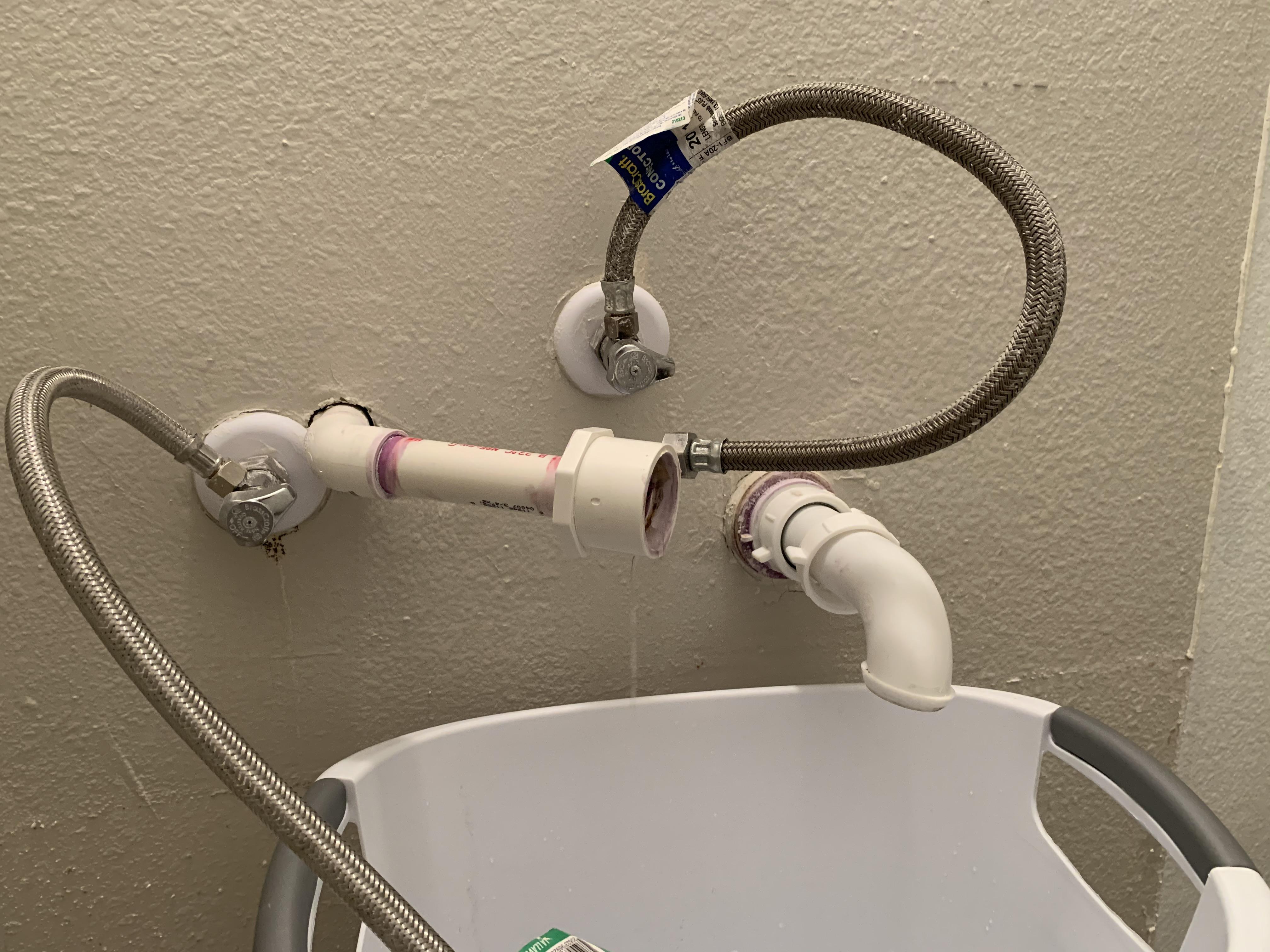 What is left PVC for? Dripping water... r/Plumbing