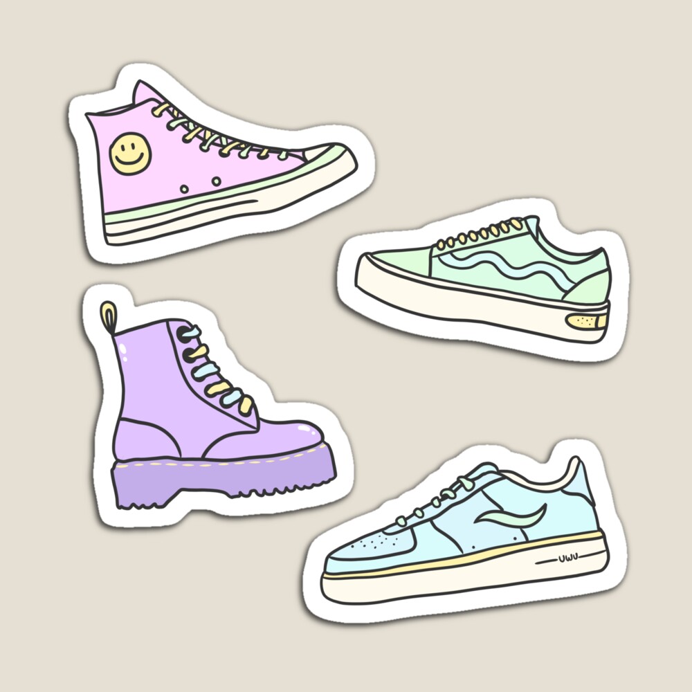 Aesthetic shoes sticker pack! r/redbubble