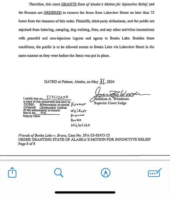 The Benka lake fence is down!! r/alaska