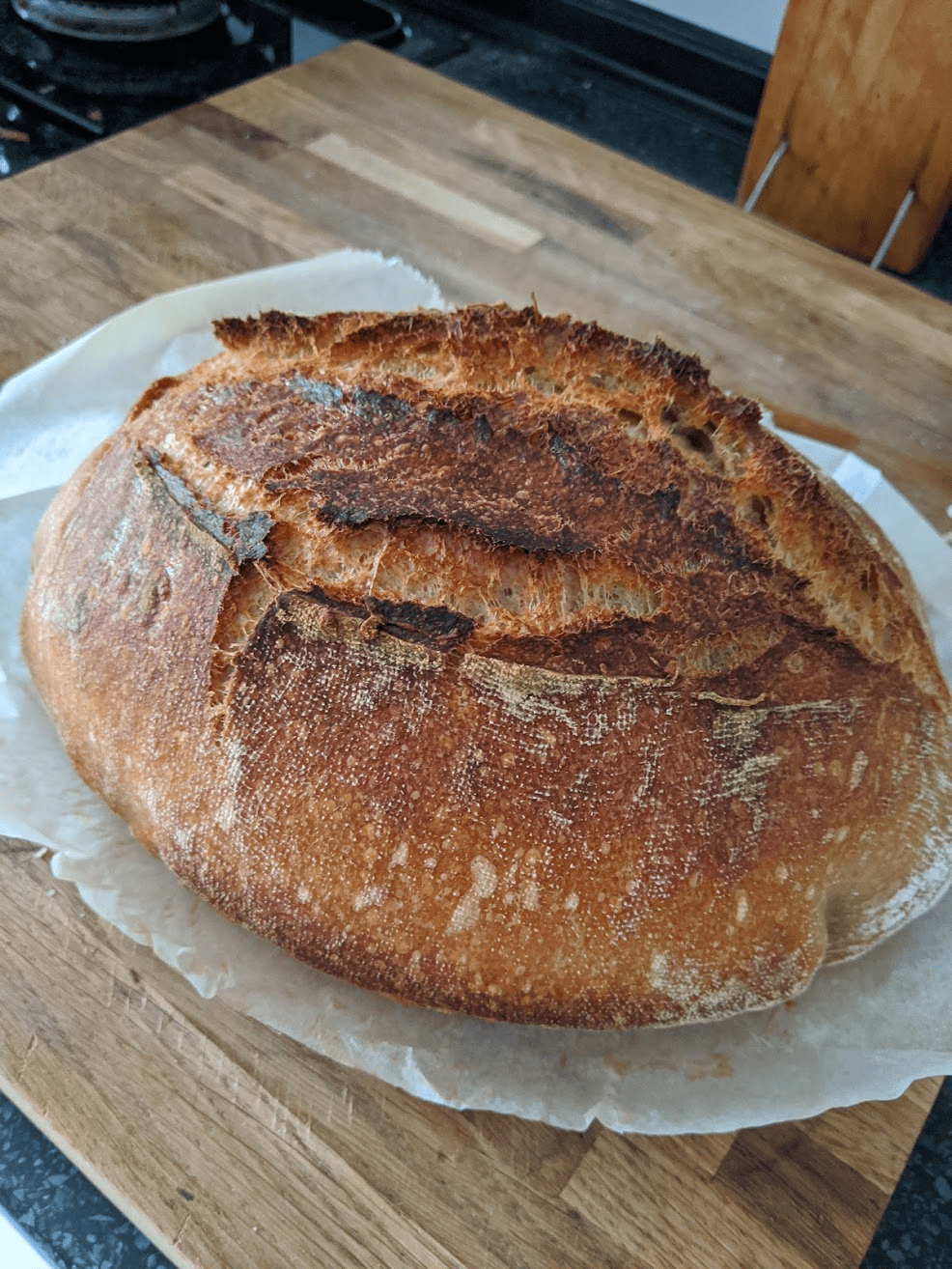 My second shot at sourdough bread came out perfect! Its Slovakian