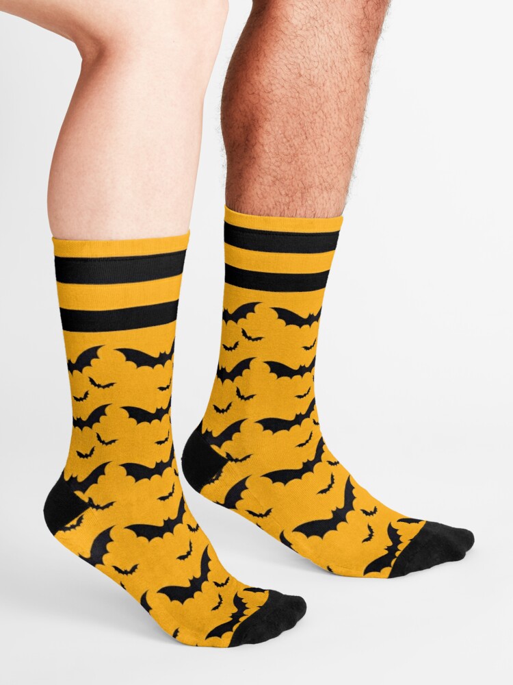 Halloween Bat Socks r/redbubble