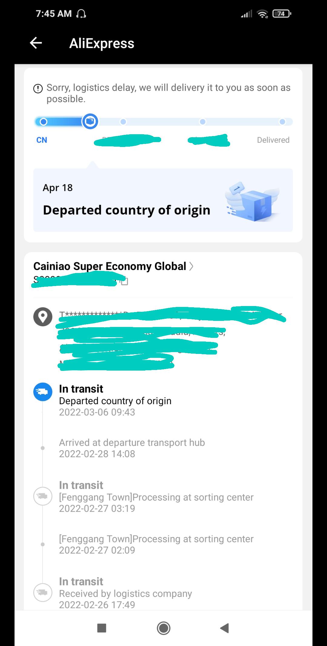 why haven't my package arrived yet? it's been 49 days since since I