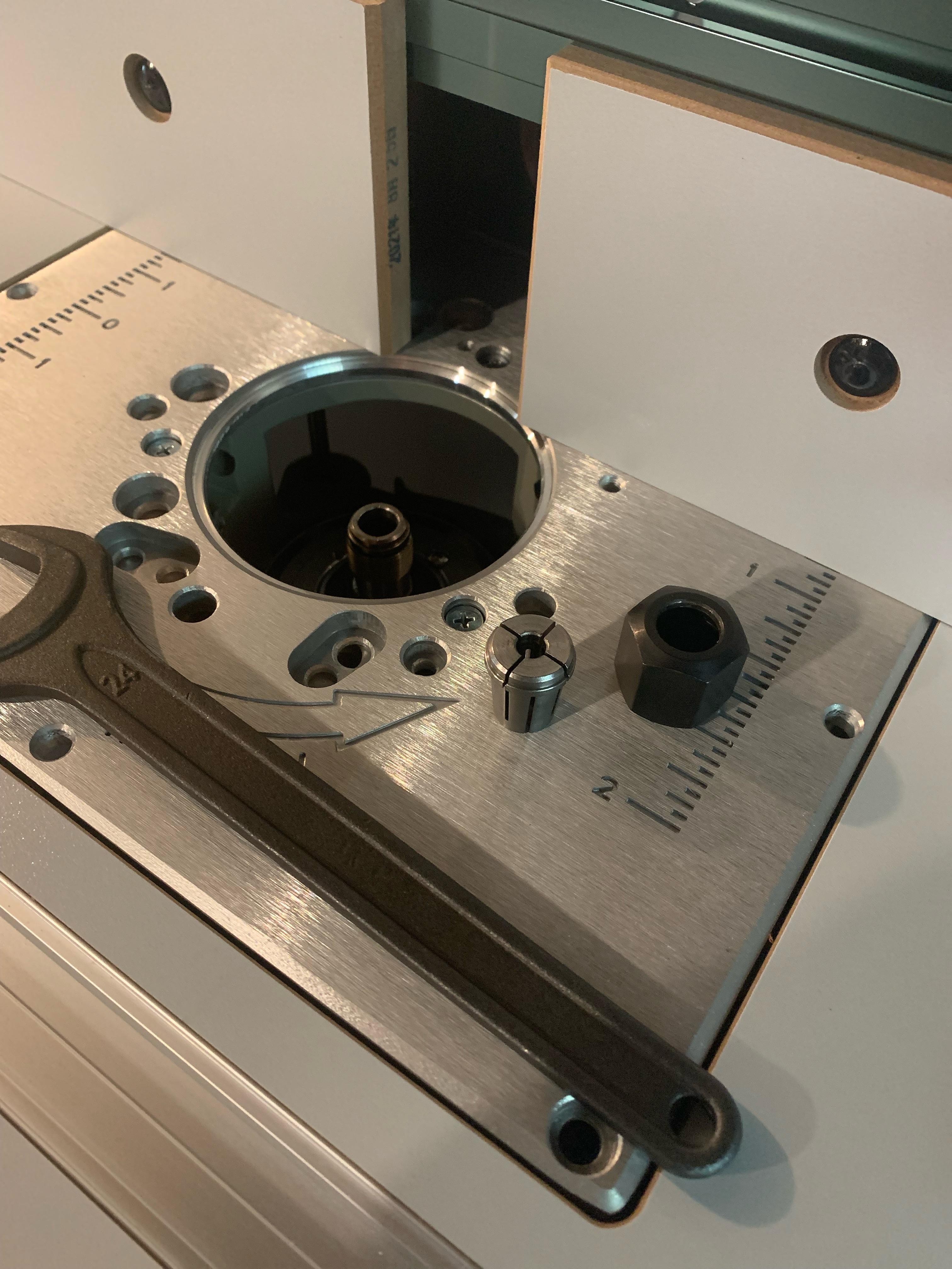 Any ideas why the 1/4” collet won’t fit in the router it came with