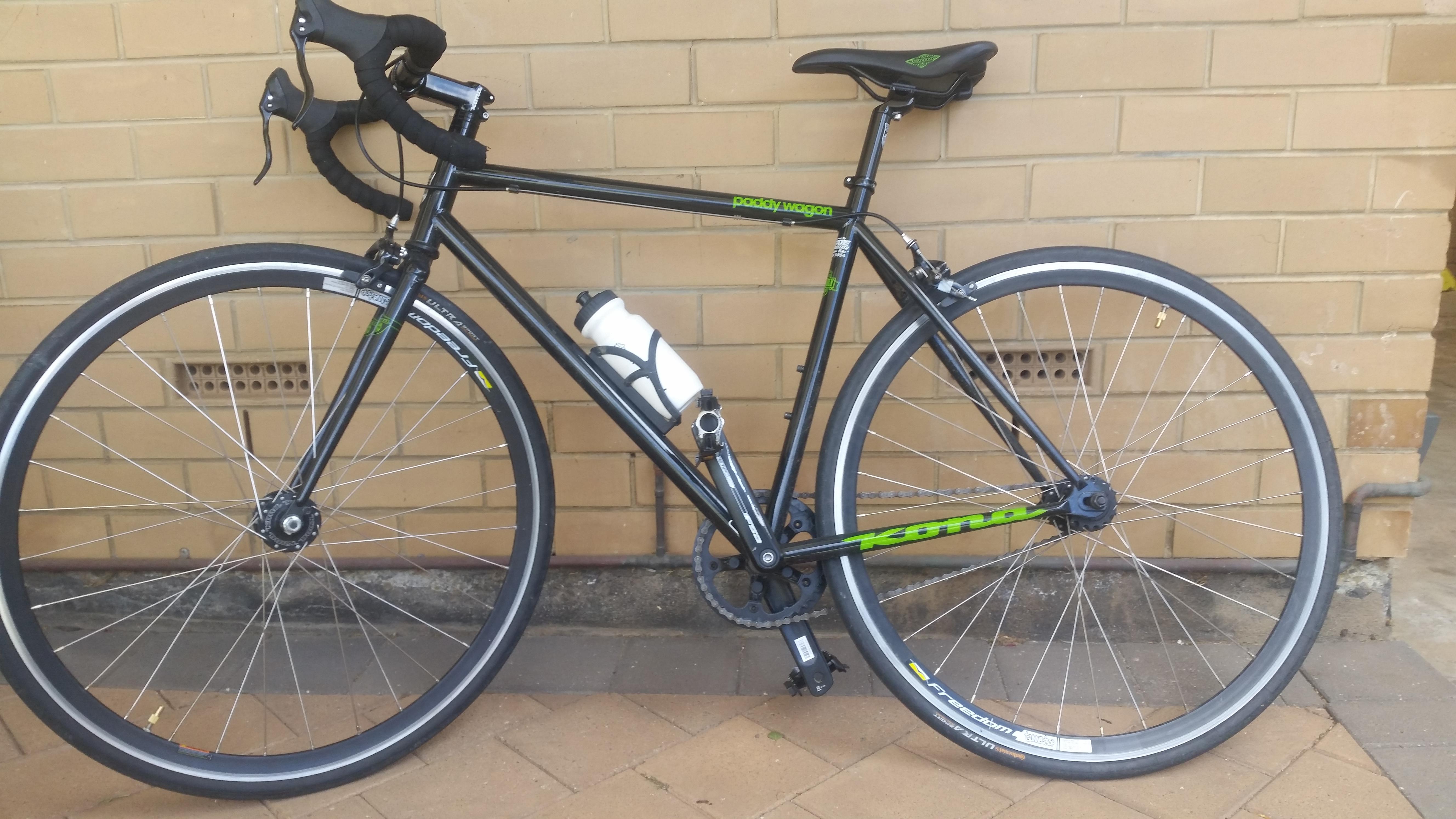 My first road bike. And its a single. I am enjoying it alot more than I