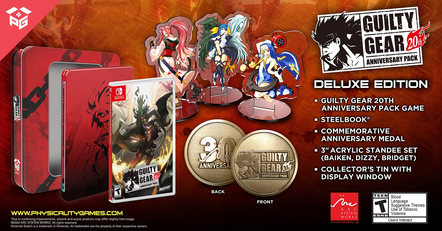 The Guilty Gear 20th Anniversary Pack for Nintendo Switch™ gets a