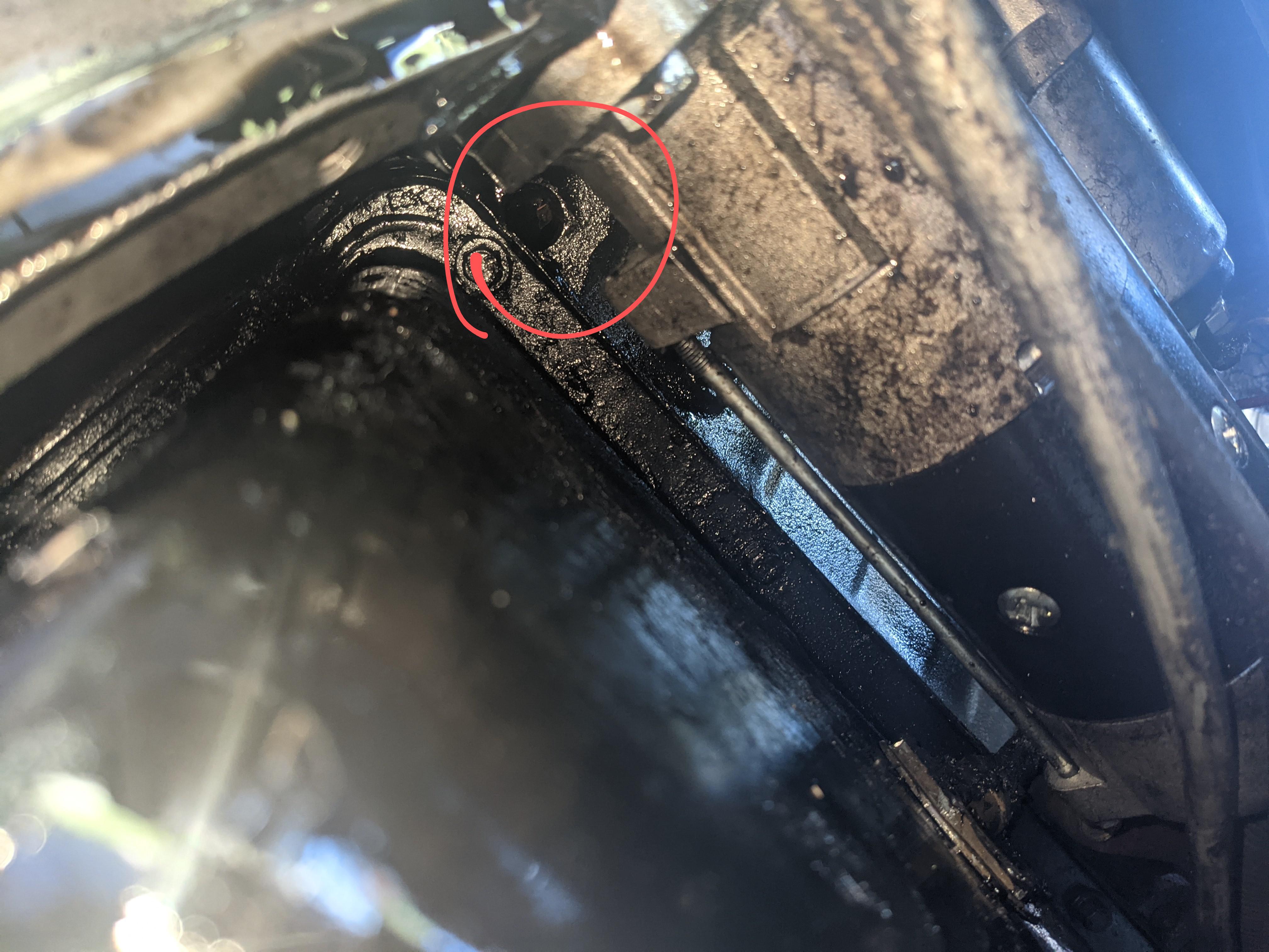 7.3 powerstroke leaking a ridiculous amount of oil out of this hole