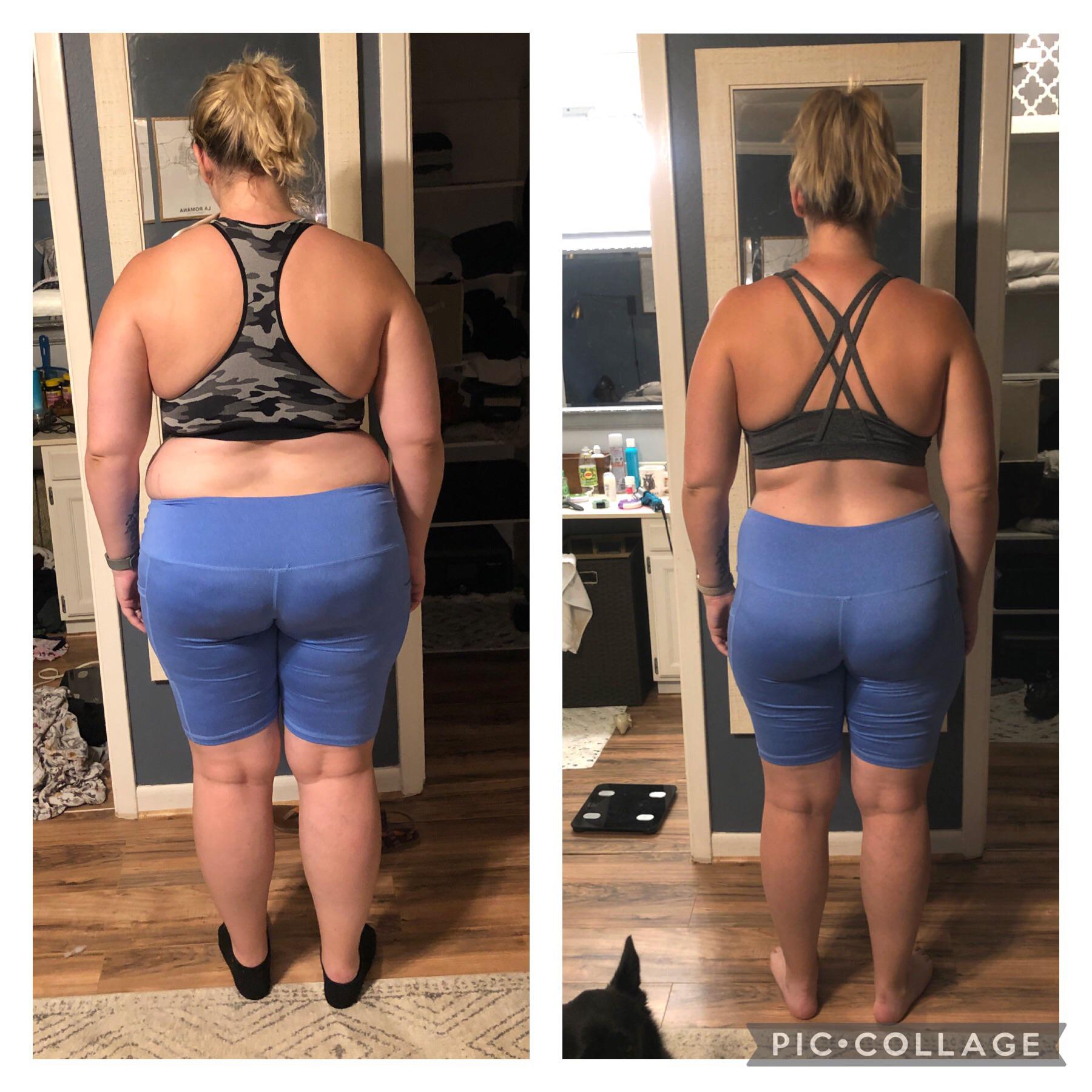 F/28/5’9” [253 lbs > 208 lbs] (8.5 months) 45 lbs down! I can’t believe