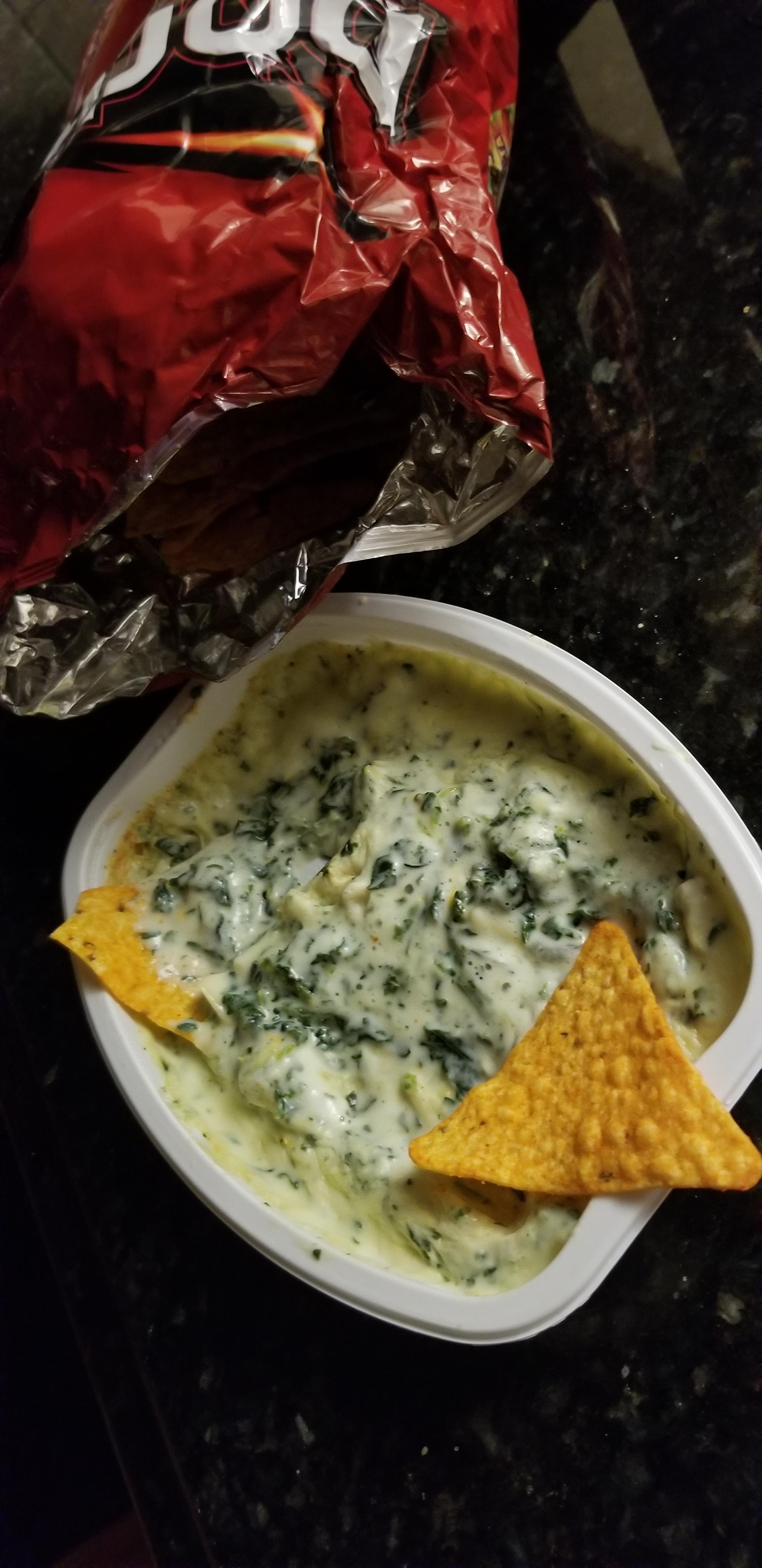 Doritos and spinach dip, heavenly, prove me wrong r/shittyfoodporn
