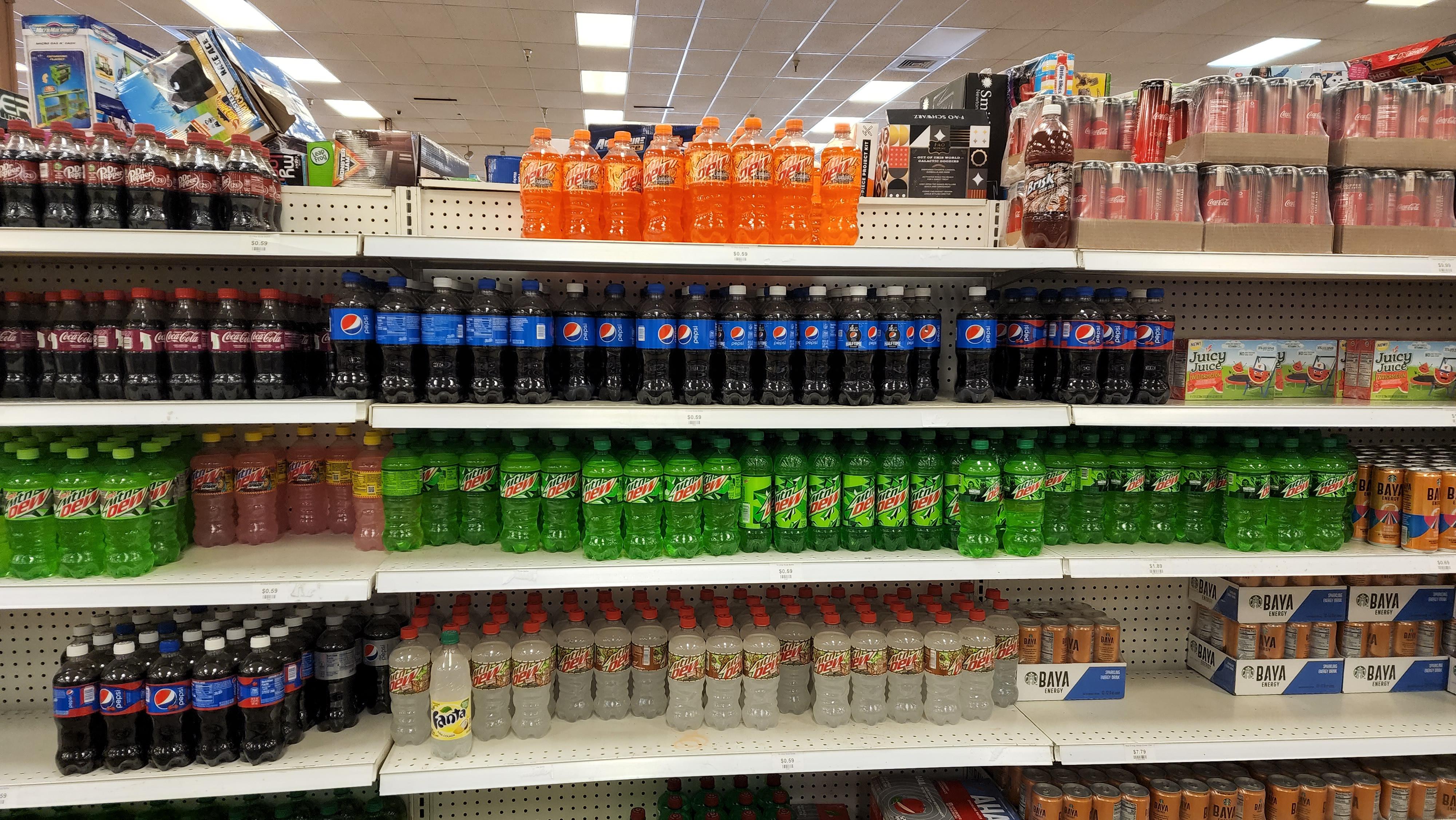 Mountain Dew Original, Spark, LiveWire, Snap'd at Big Deal Outlet in