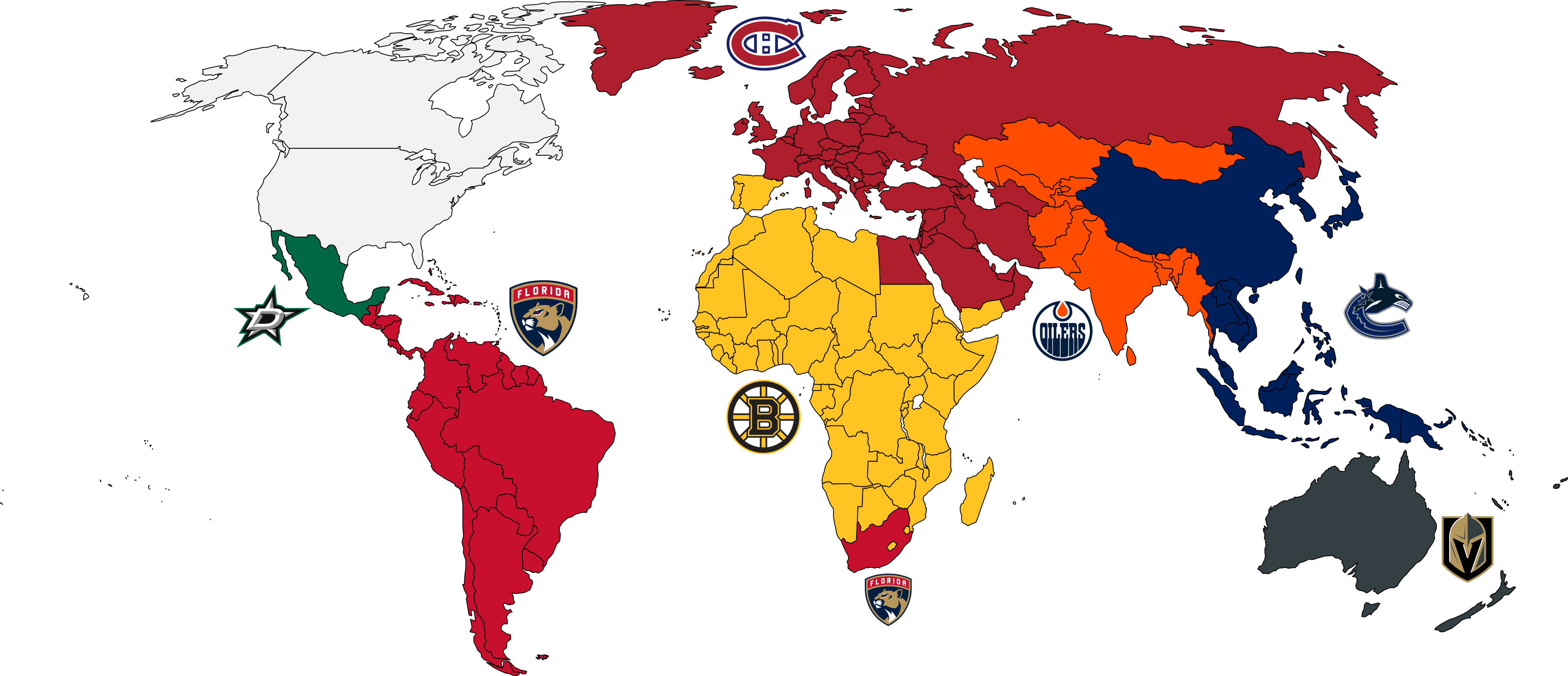World Maps Europe, Asia, America, Africa, Oceania