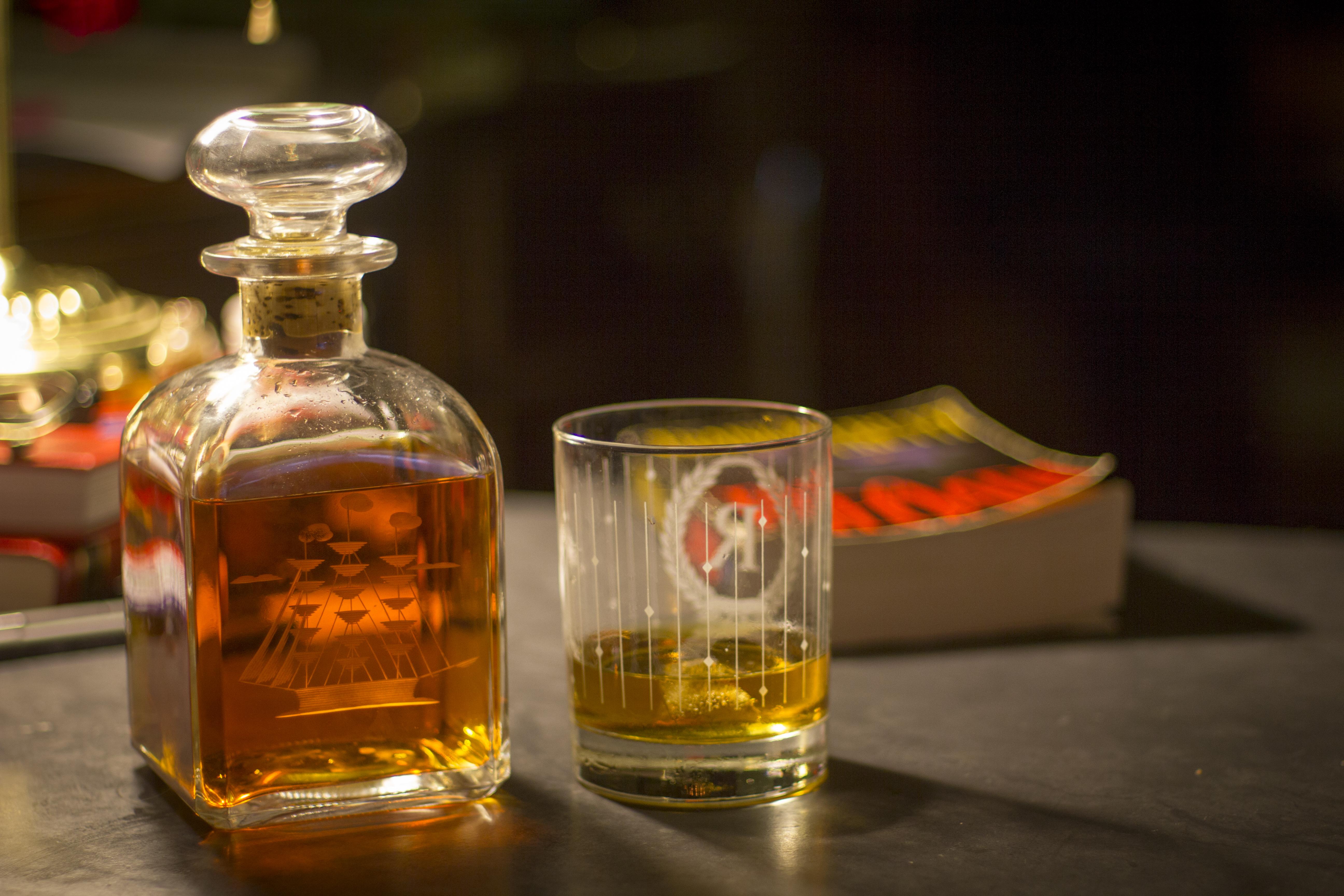 I found this neat ship decanter that will now be used exclusively for