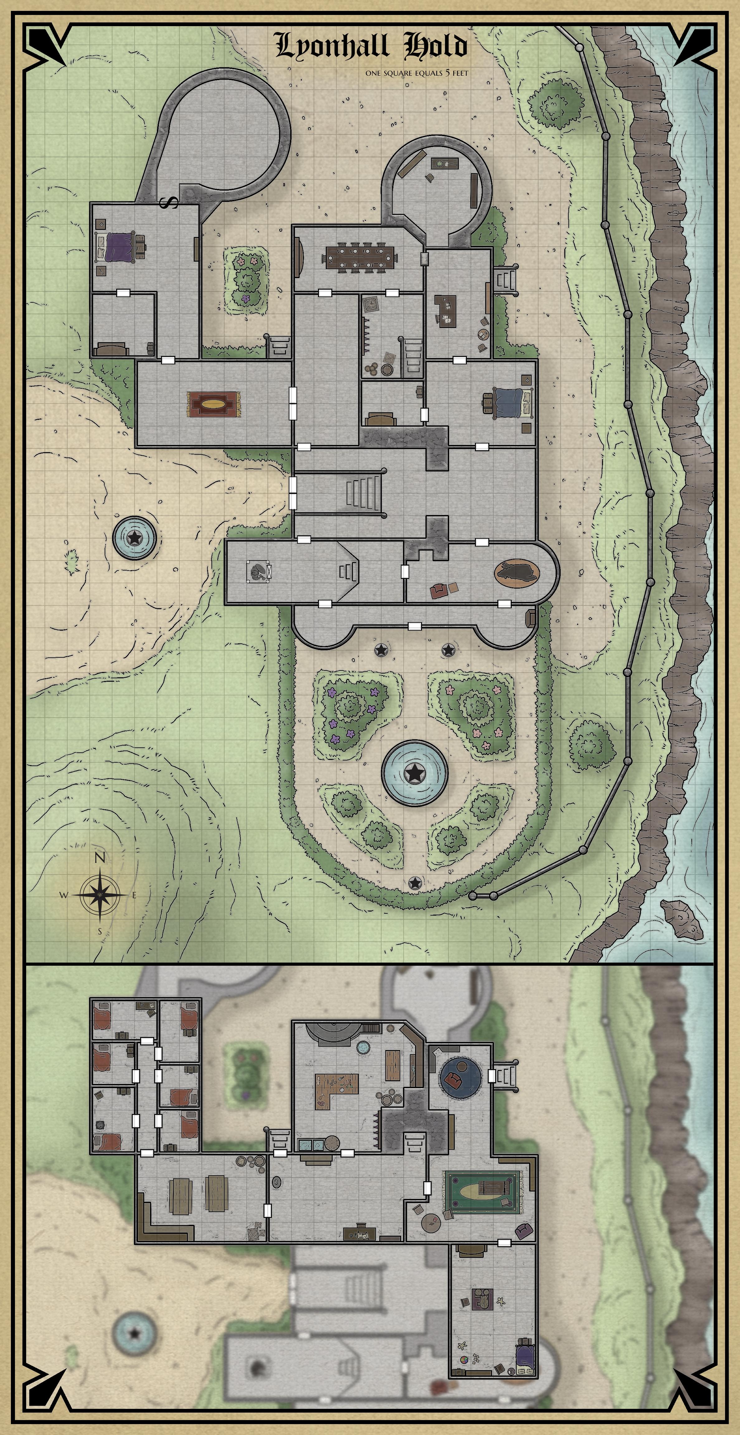 [OC] A large manor house created for a level 120 adventure I'm