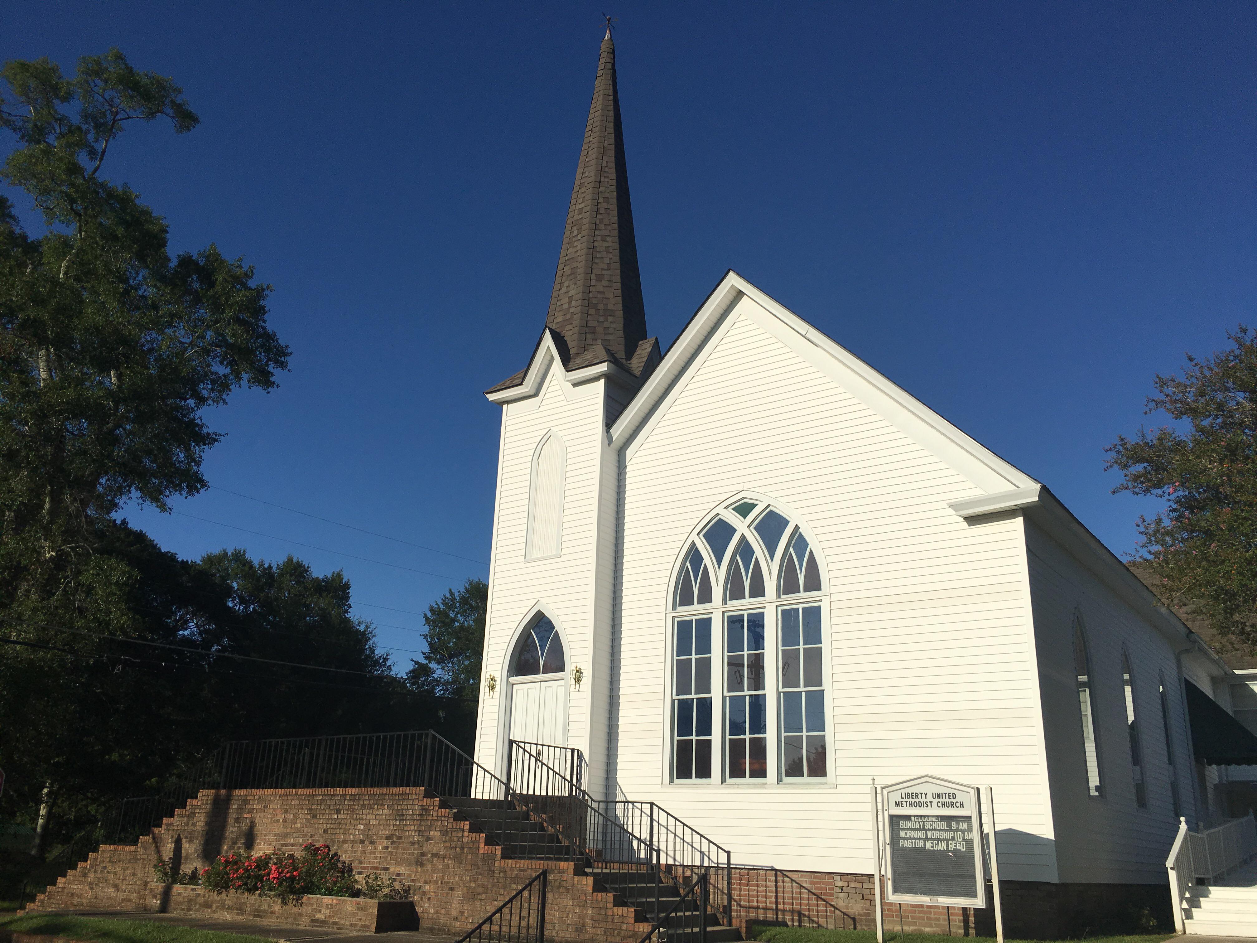 Liberty United Methodist Church is stunning in this beautiful weather
