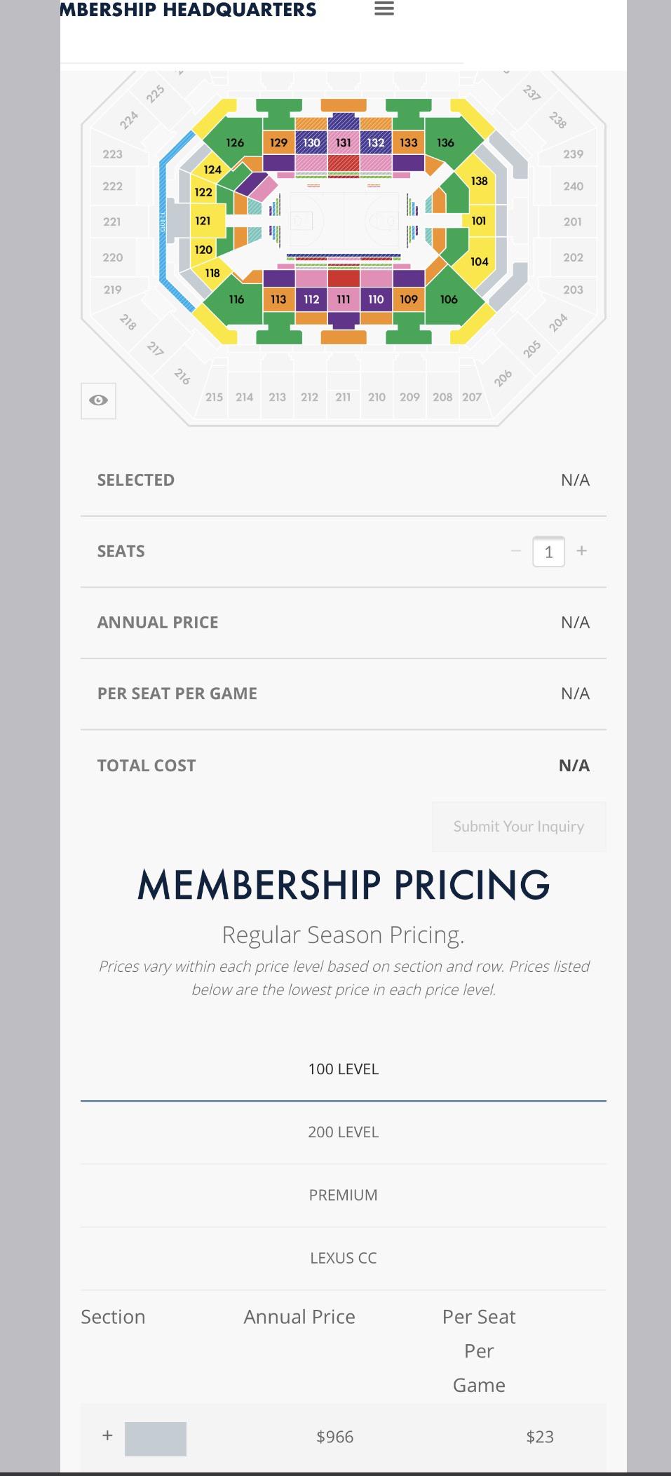 PSA Season Ticket Prices for 202021 did drop significantly in some