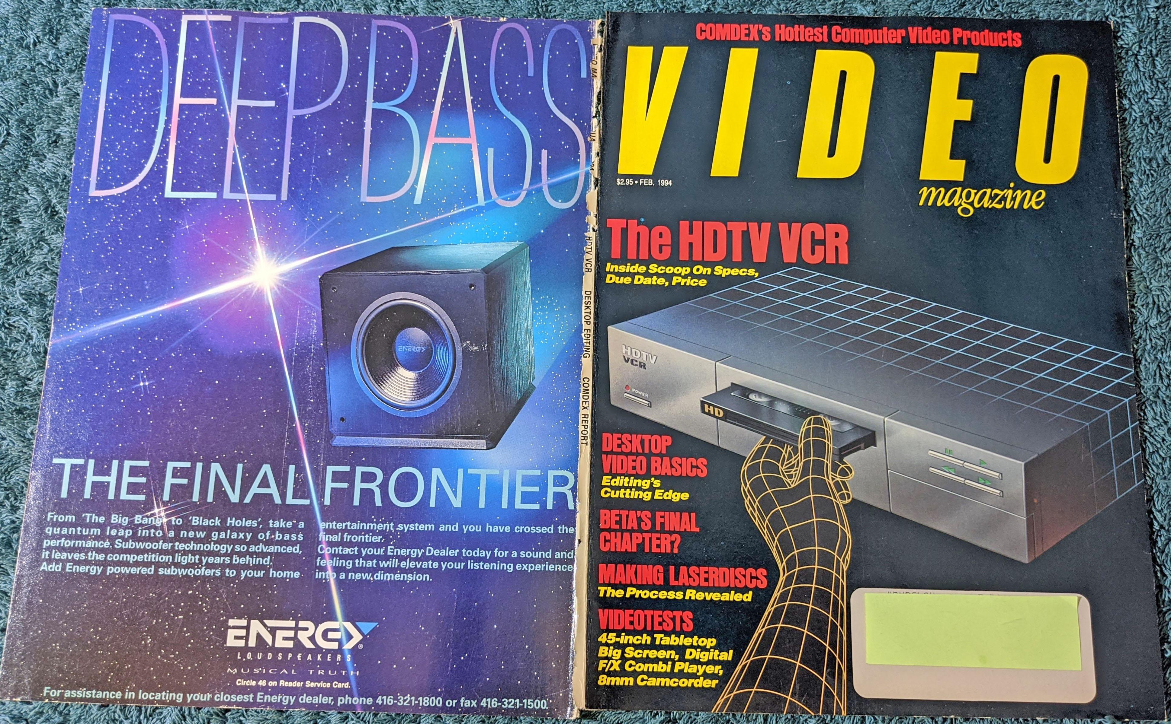 On the wall behind Mike on the Lightning Fast VCR Repair set is an