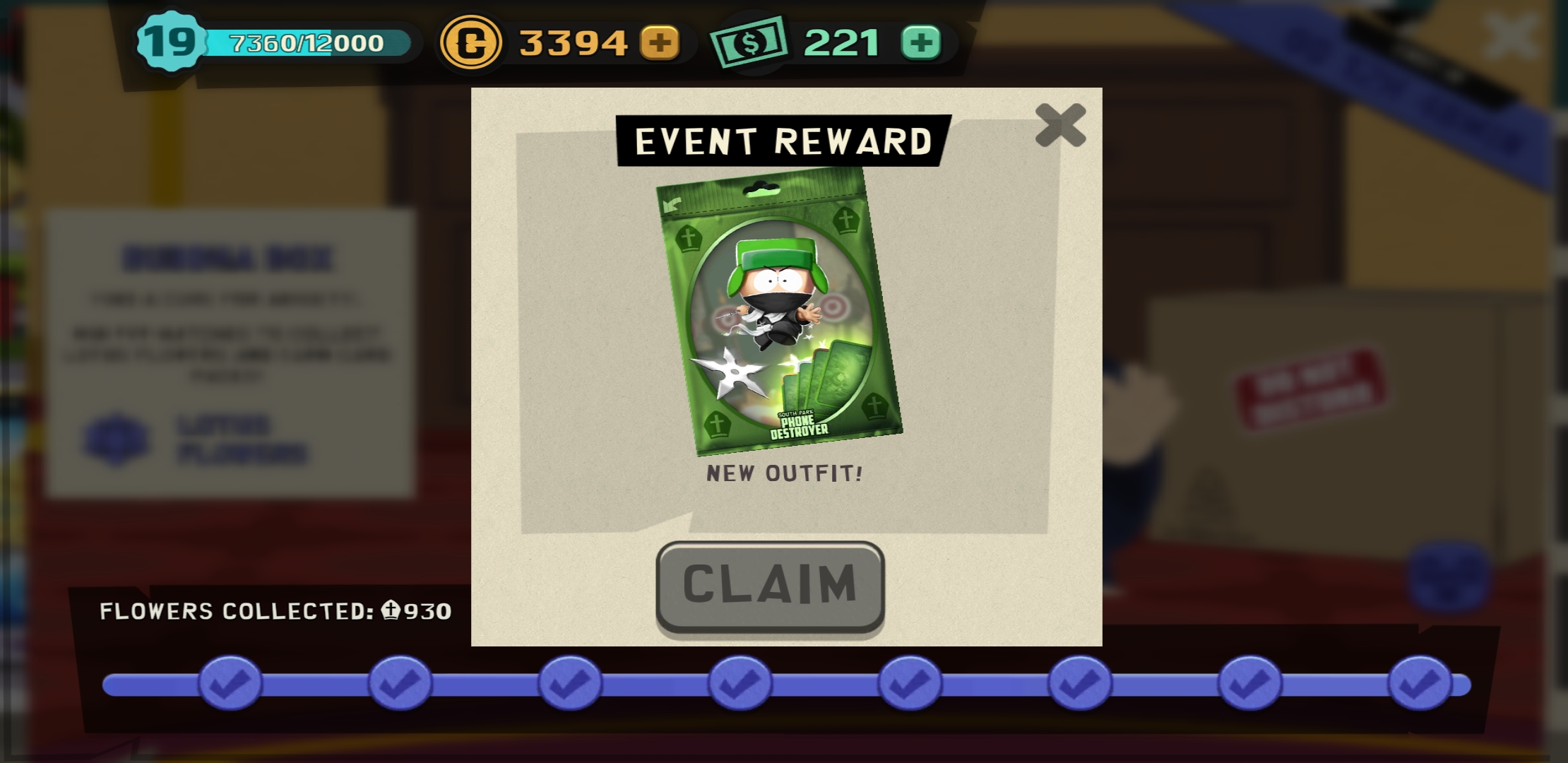 Wont let me claim my last pack or add to my over all points