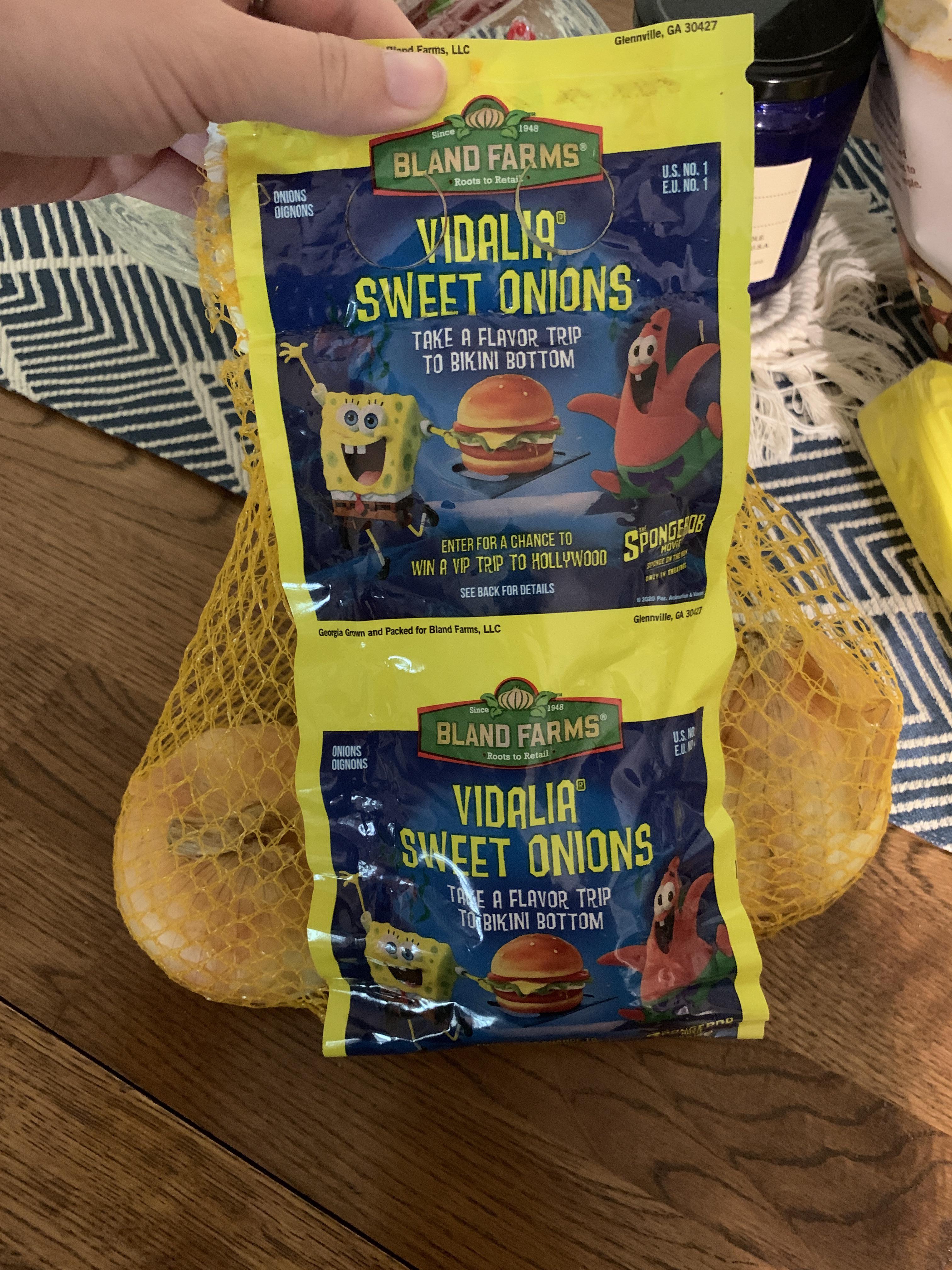 shoutout to aldi for my spongebob onions