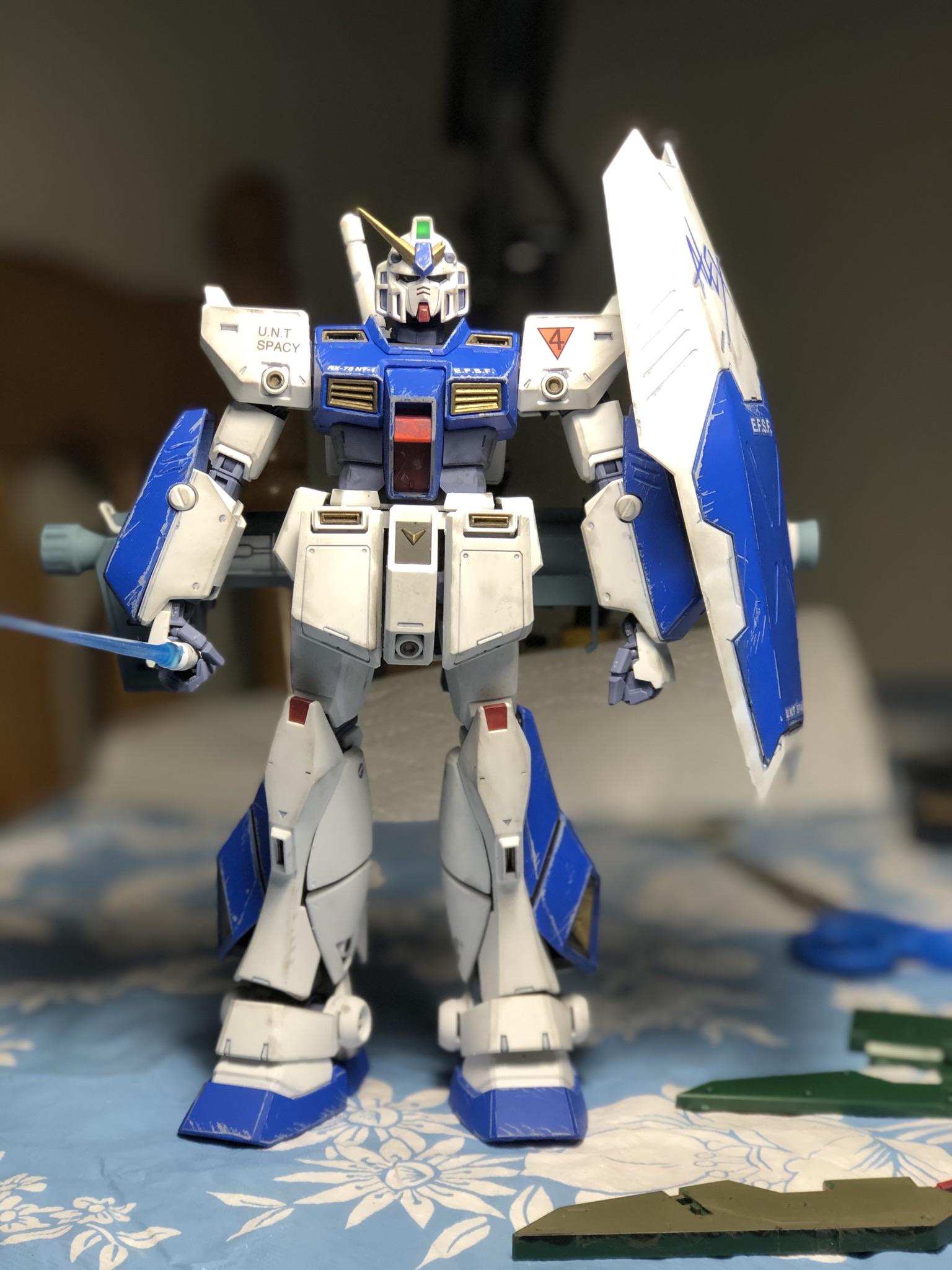 Brush painted Alex 2.0 completed ) r/Gunpla