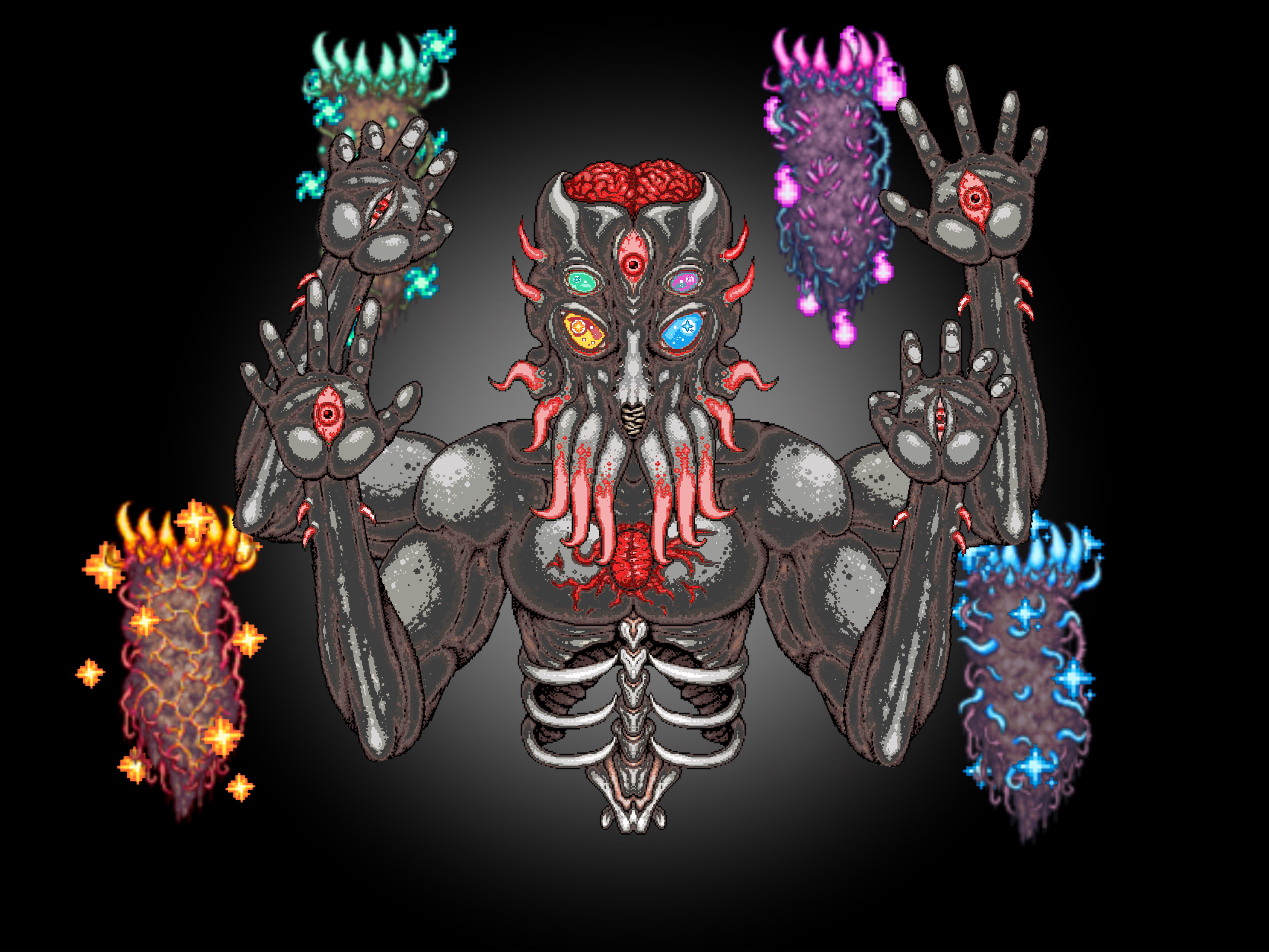 (Repost because of error in title) (WIP) I made a mechanical Moonlord