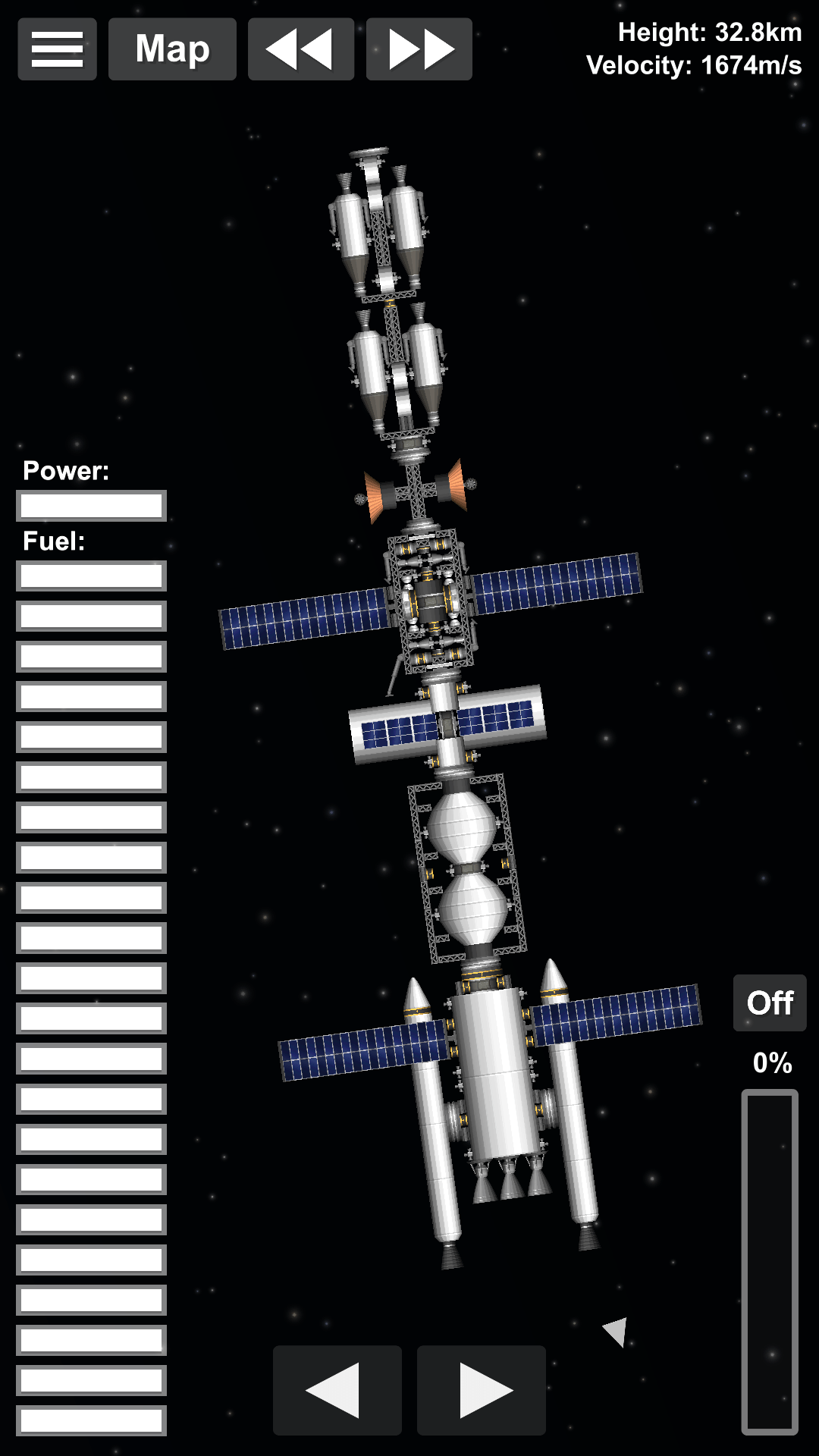 Here's the finished Jupiter colony ship, complete with 4 landers for