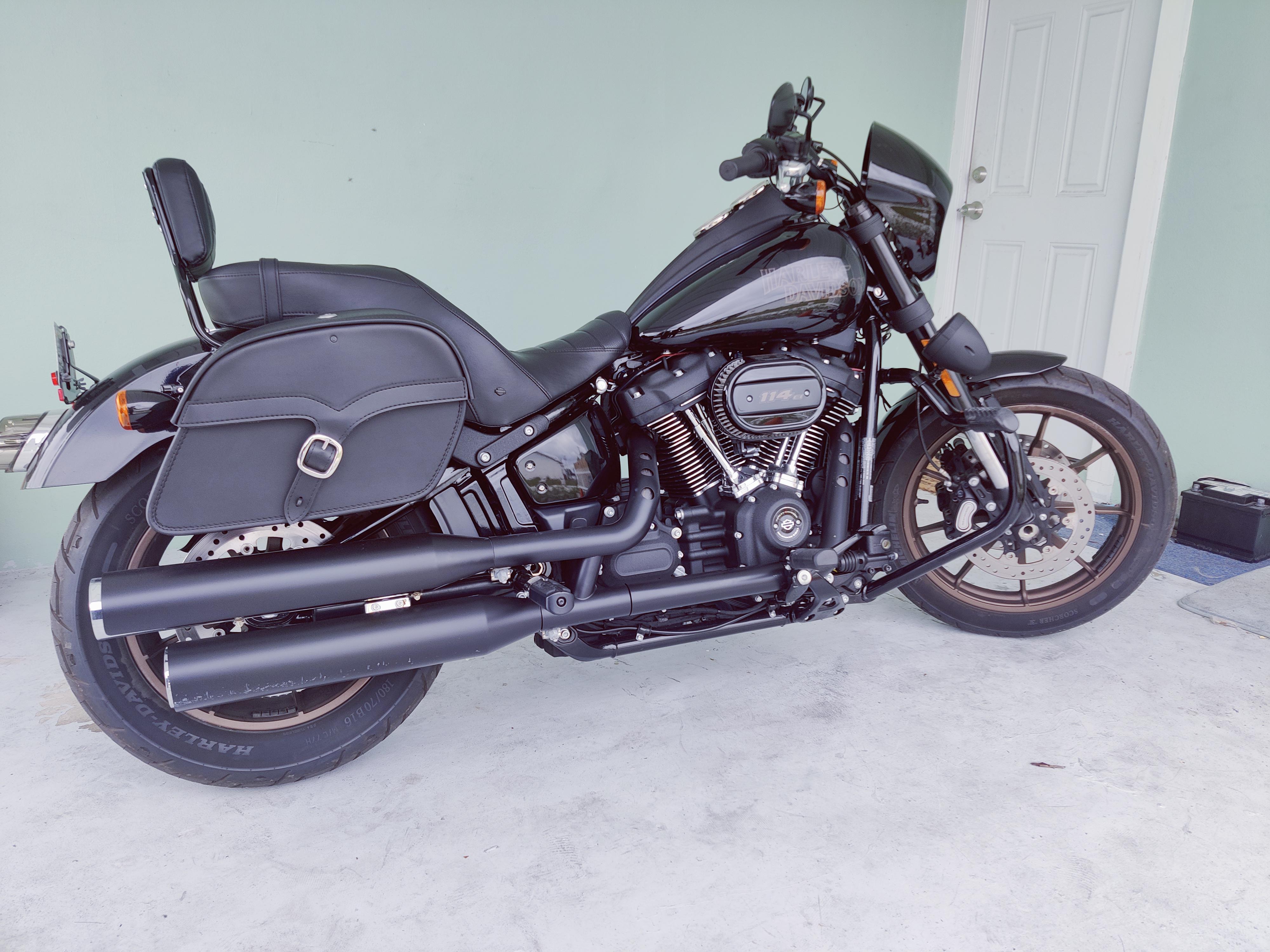 Well here's an update. New risers with some pullback, saddlebags, and