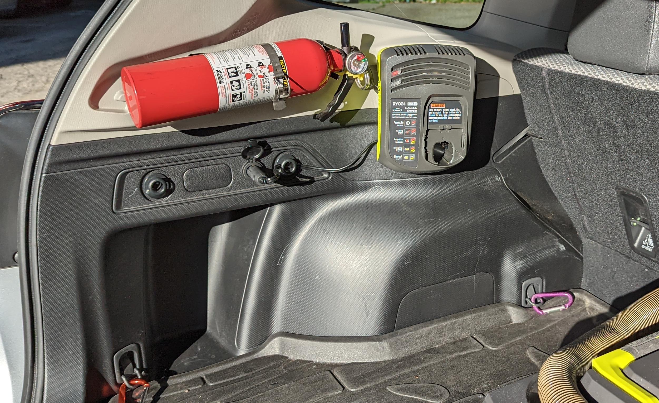 P131 car charger mounted in my Forester : r/ryobi