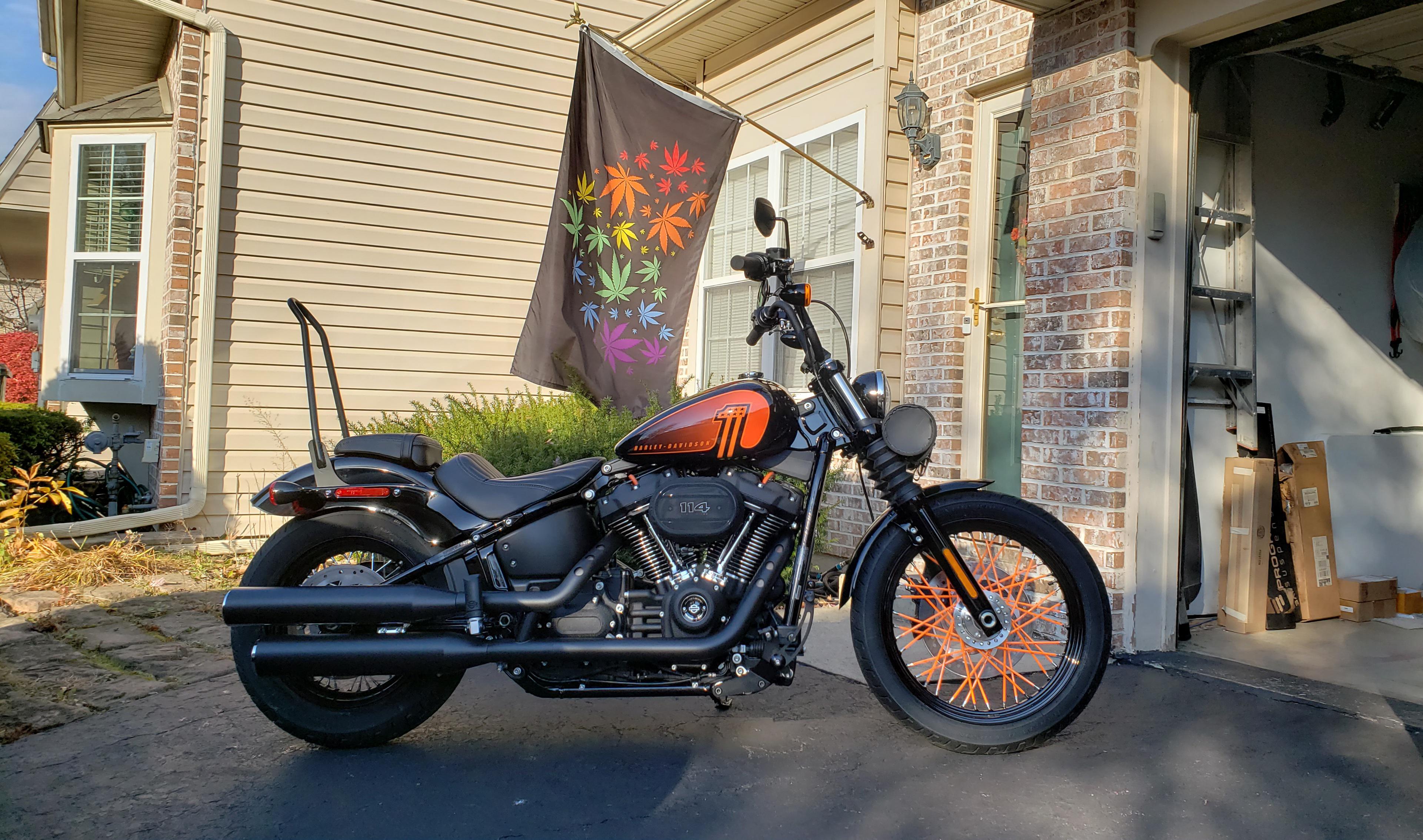 Working on mods for the new 2021 FXBBS114 Street Bob. r/Harley