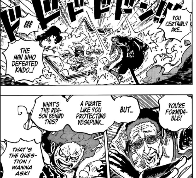 "You certainly are the man who defeated Kaido" is Wizaru saying that