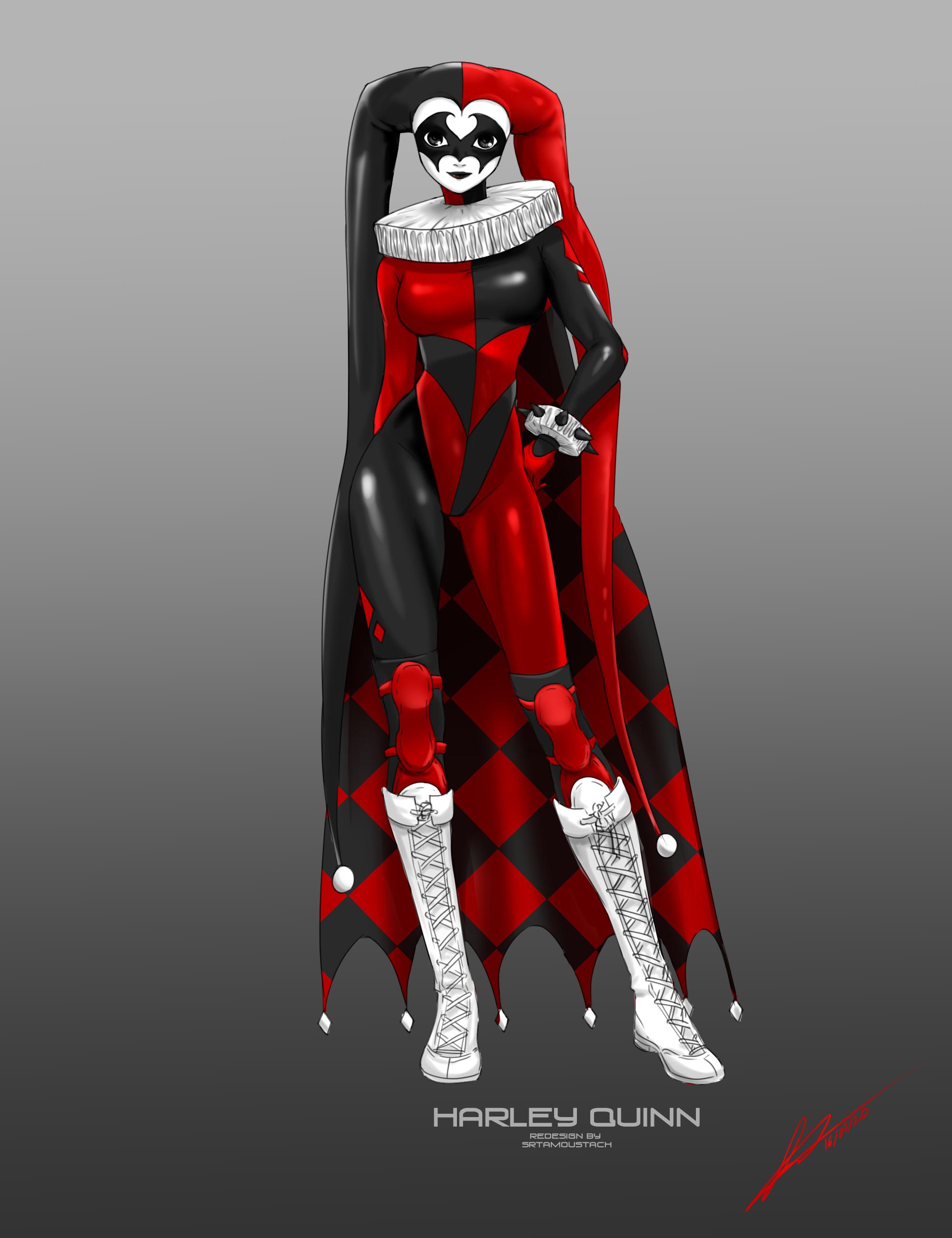 [Fan Art] Harley Quinn redesign by Srtamoustach (me)