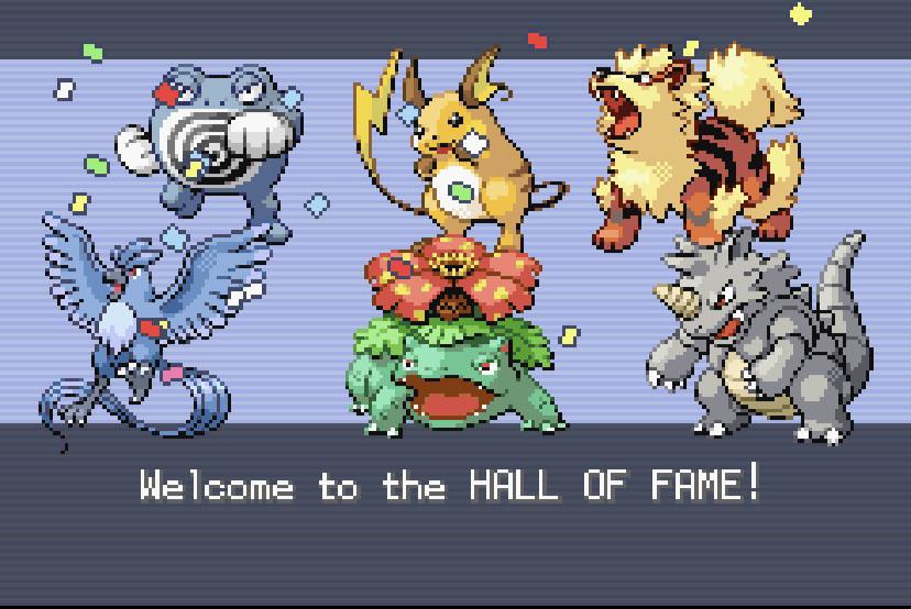 Fire Red Hall of Fame team! Decided to replay it for the nostalgia and