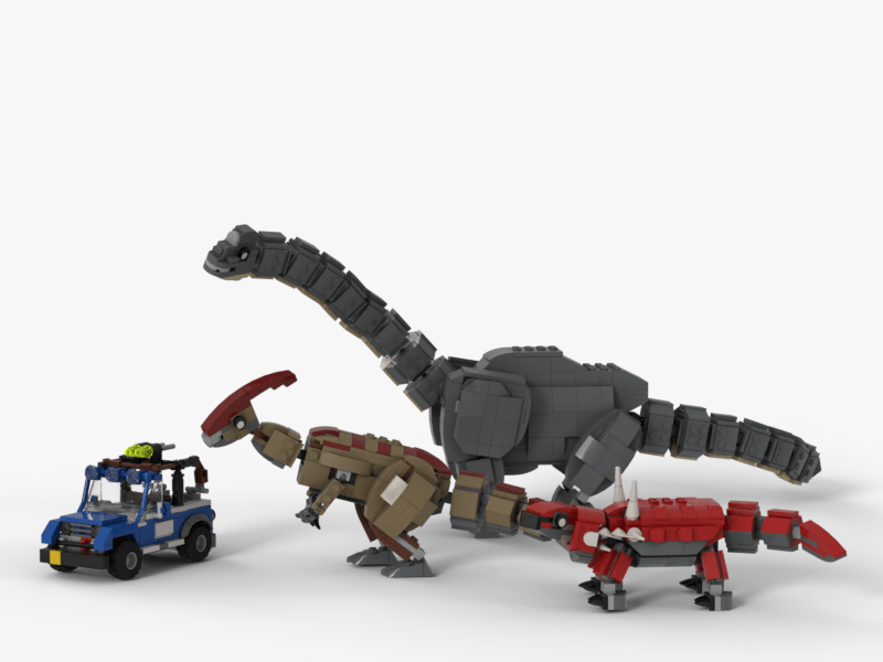 Lego Brachiosaurus, Parasaurolophus and Sauropelta r/Dinosaurs