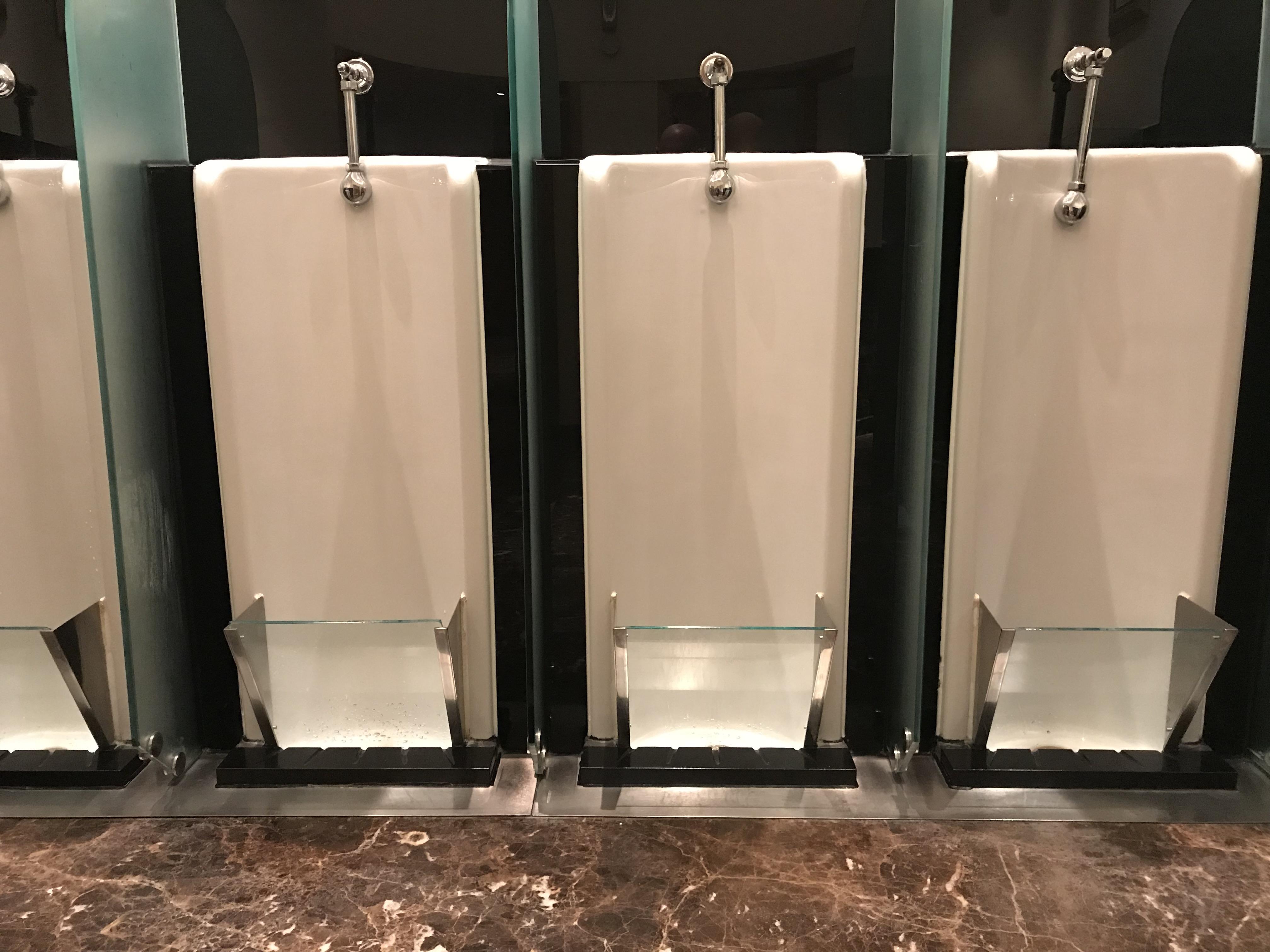Urinal splash guards in London. r/mildlyinteresting
